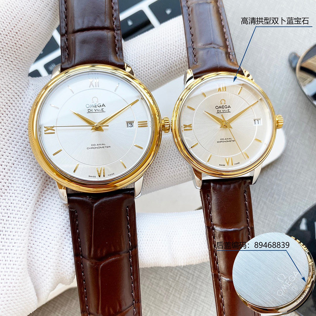 Omeg* De Ville Couple's Watch Set