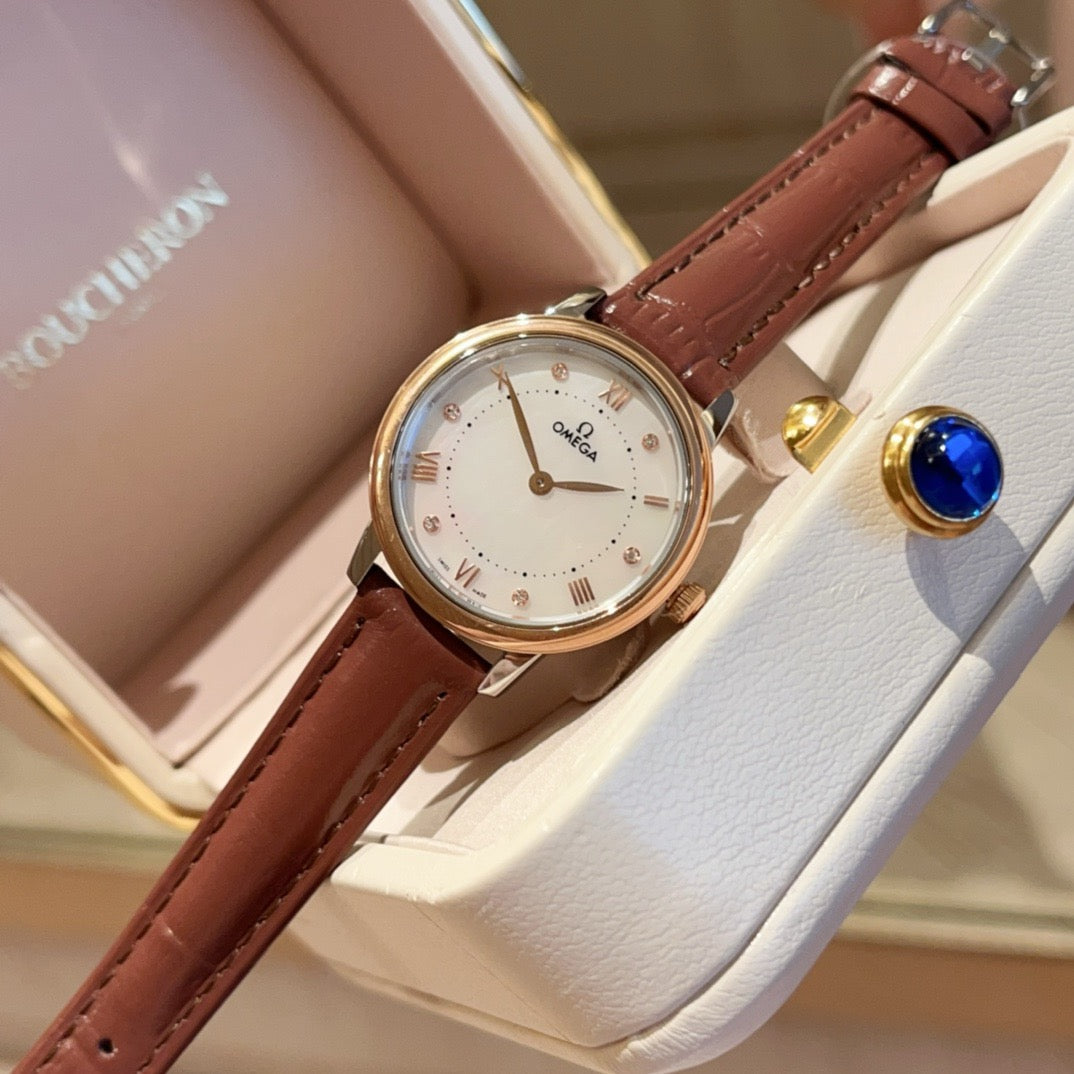 Omeg*- Third Generation Elegance Ladies Watch 27.5MM