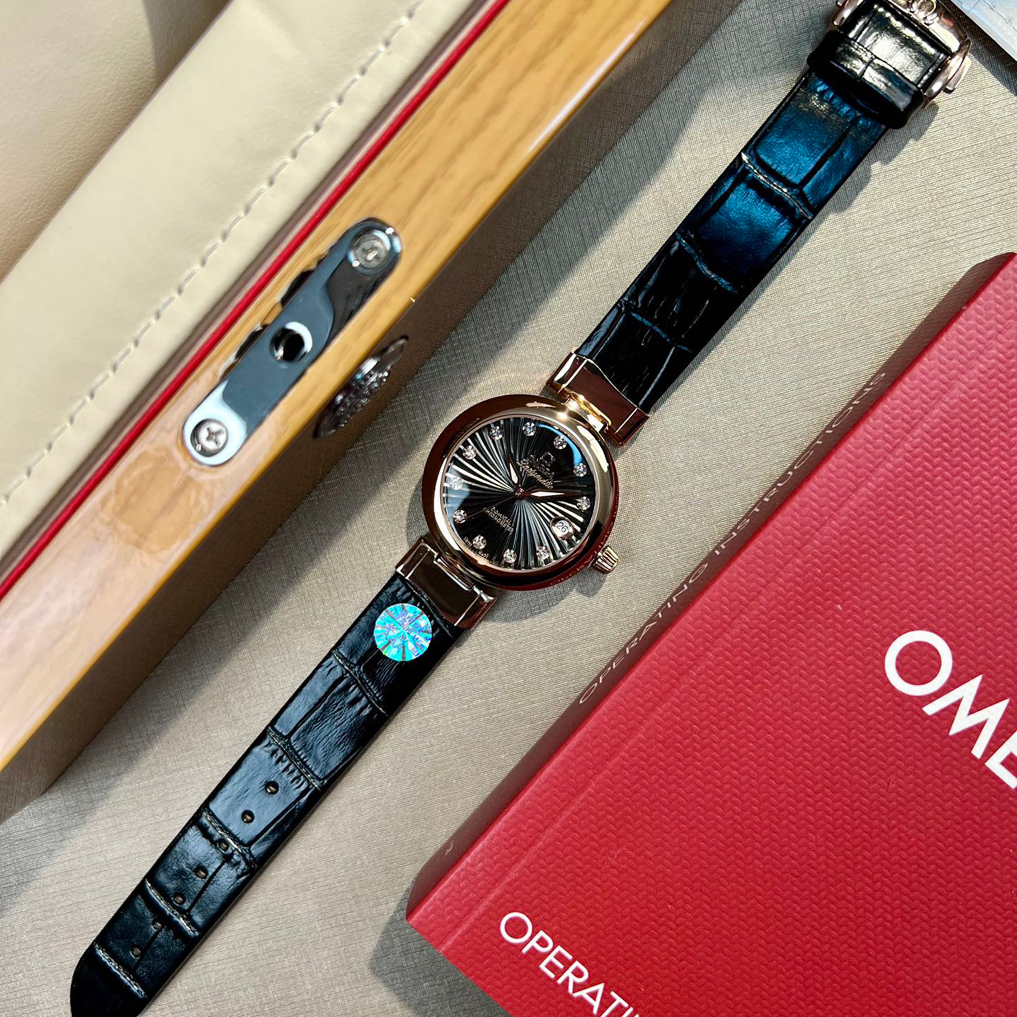 Omeg* - LADYMATIC Bird's Nest Collection New Watch 34MM