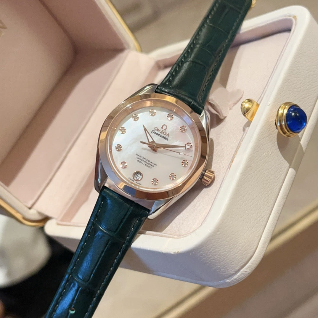 Omeg* Seamaster Aqua Terra 150 Master Chronometer Ladies' Watch 34MM