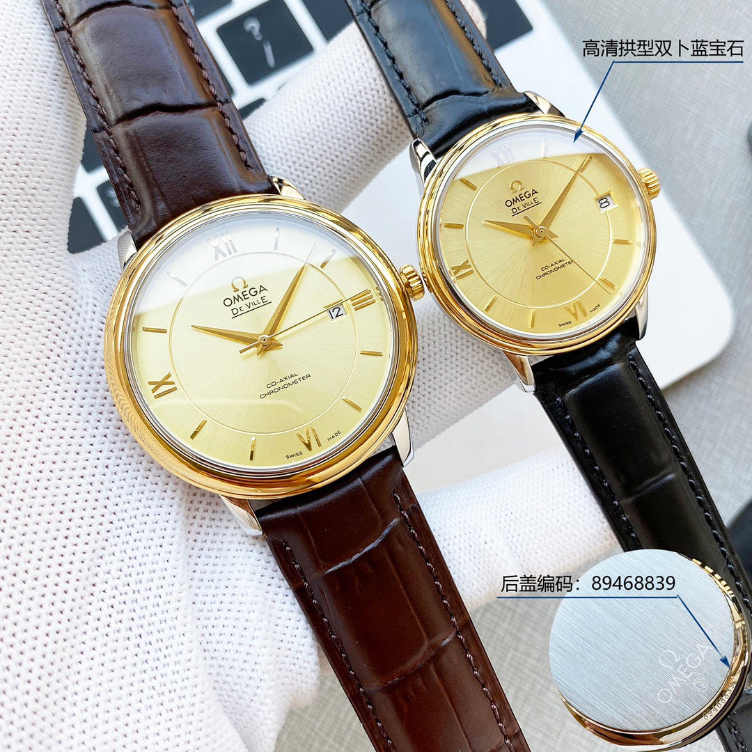 Omeg* De Ville Couple's Watch Set