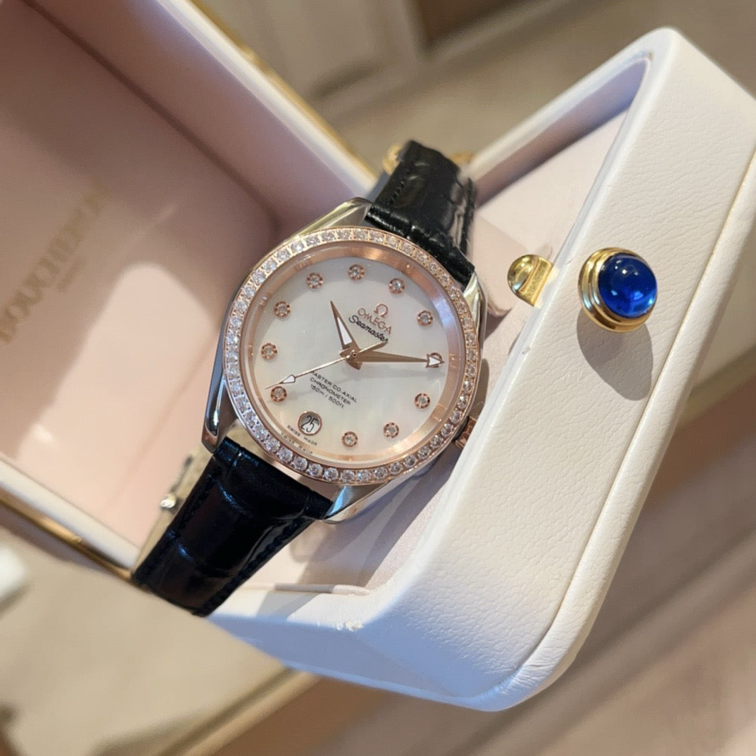 Omeg* Seamaster Aqua Terra 150 Master Chronometer Ladies' Watch 34MM