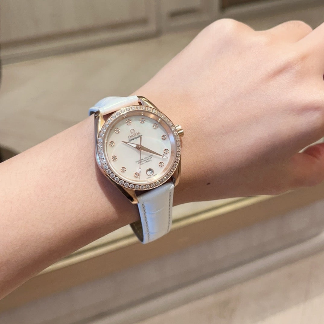 Omeg* Seamaster Aqua Terra 150 Master Chronometer Ladies' Watch 34MM