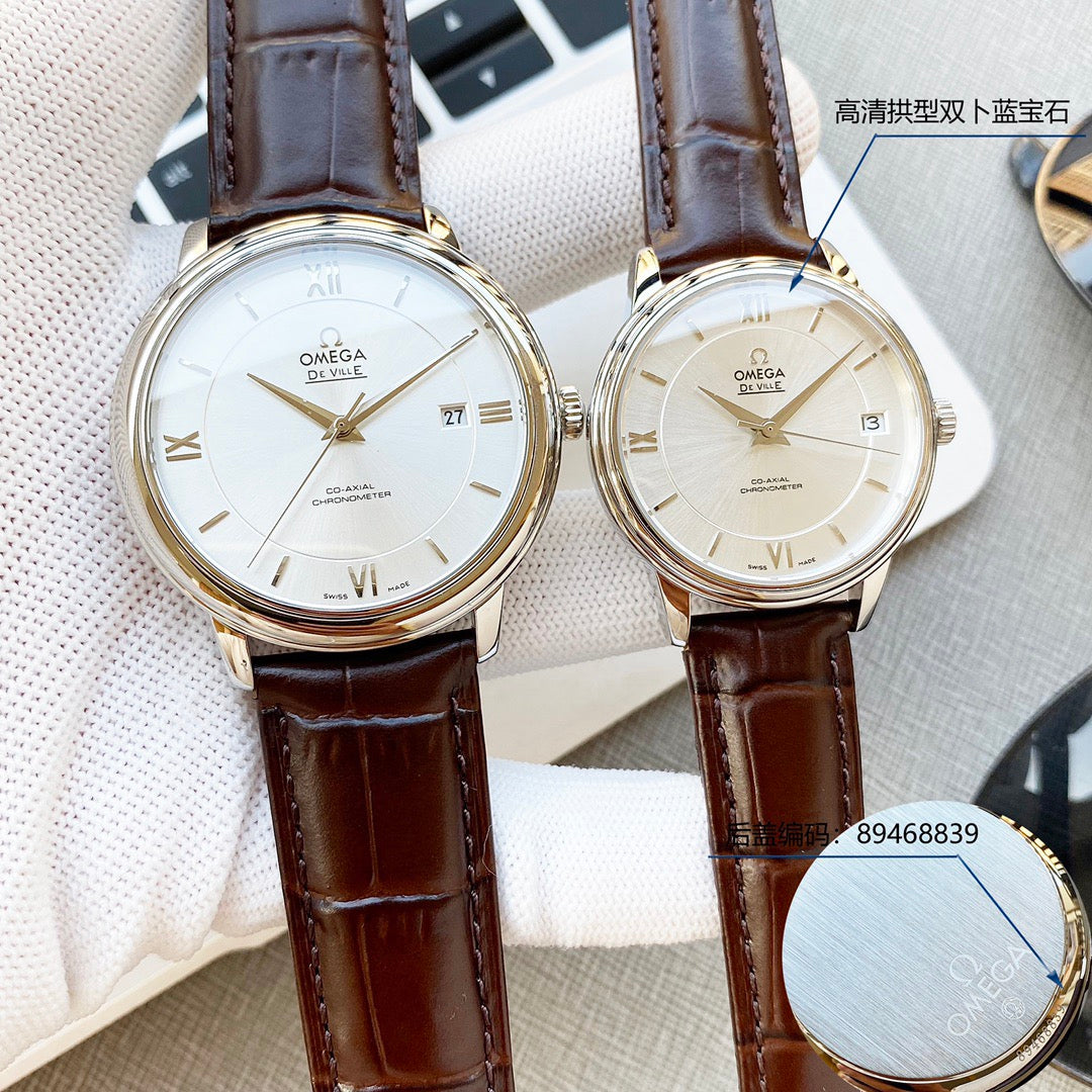 Omeg* De Ville Couple's Watch Set