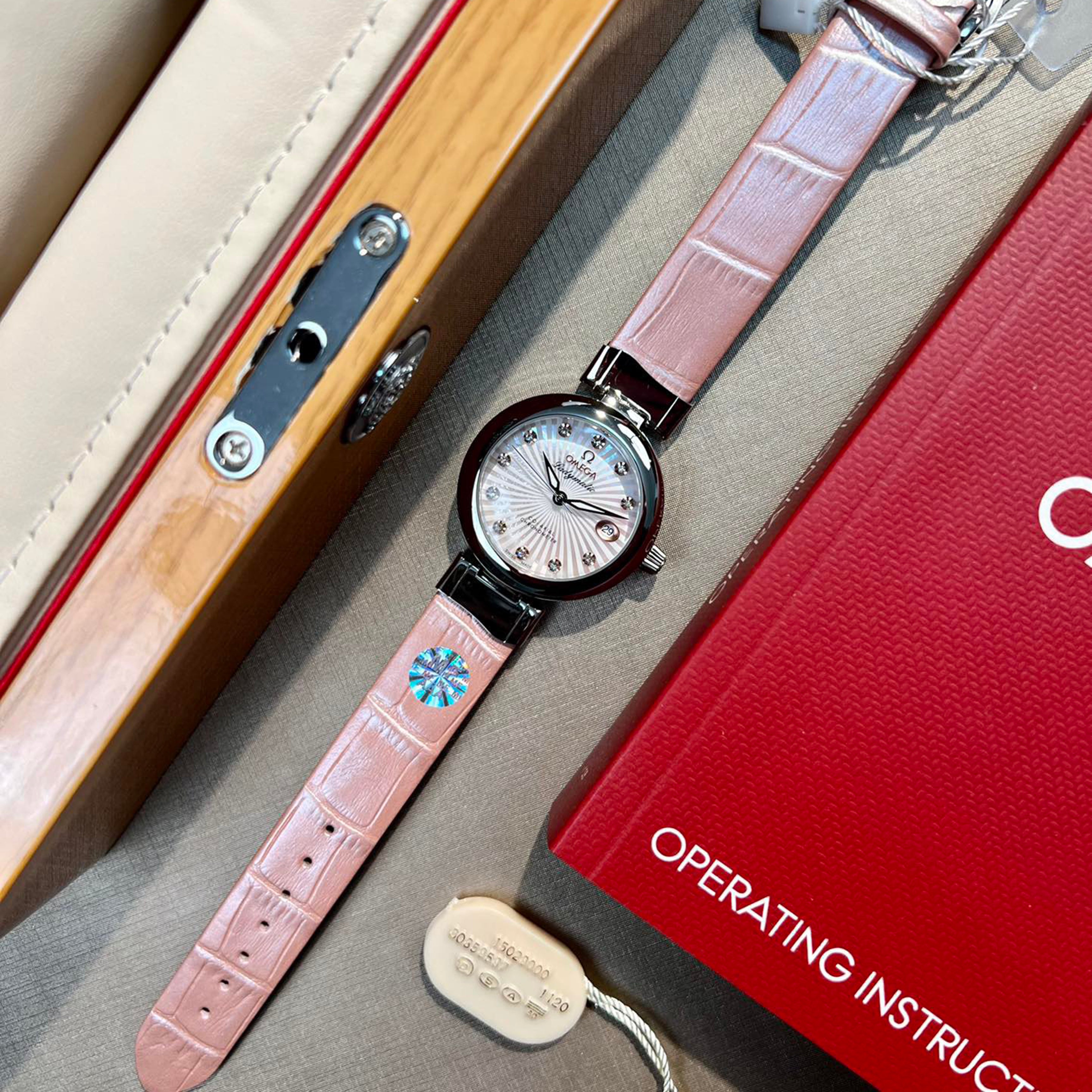 Omeg* - LADYMATIC Bird's Nest Collection New Watch 34MM