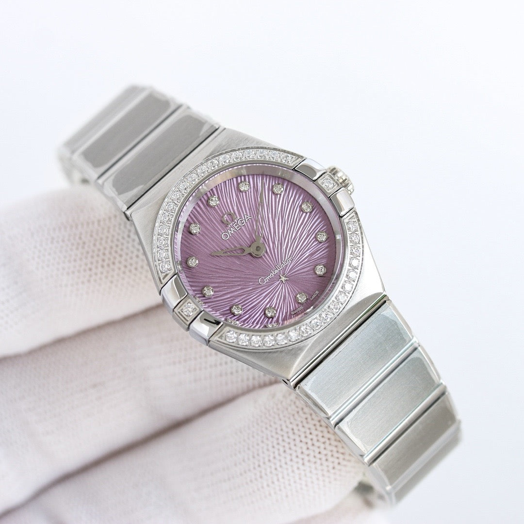 Omeg*- Constellation 28mm Swiss Quartz Watch