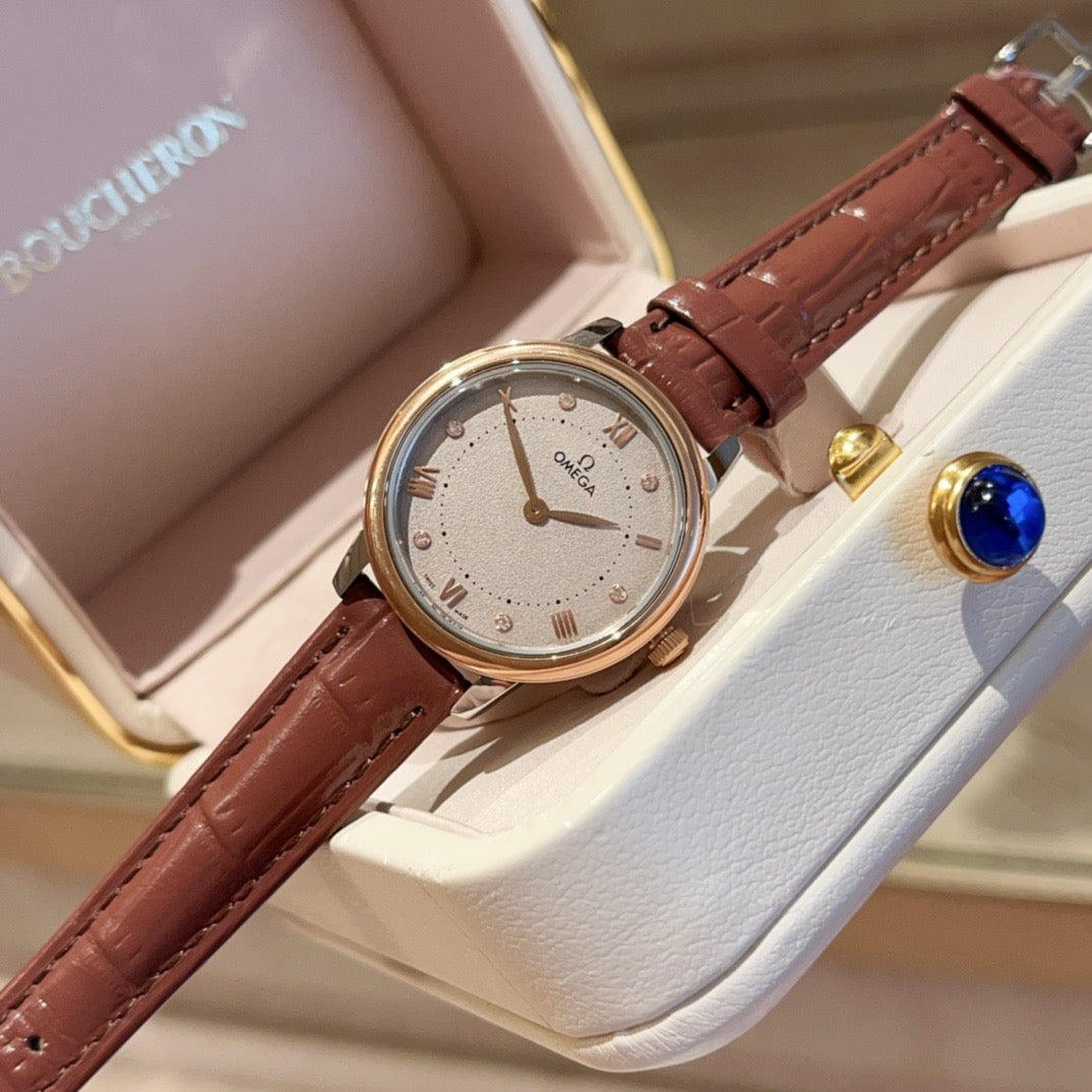 Omeg*- Third Generation Elegance Ladies Watch 27.5MM