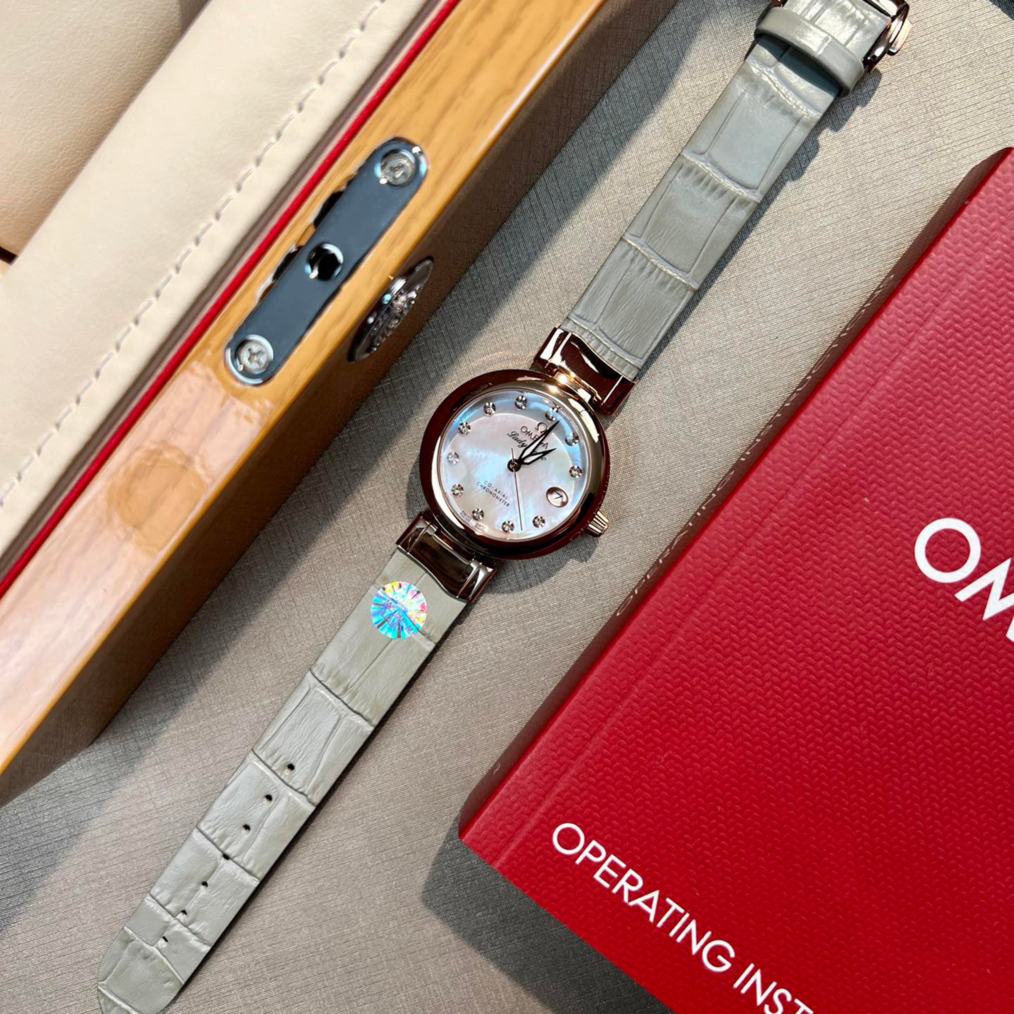 Omeg* - LADYMATIC Bird's Nest Collection New Watch 34MM