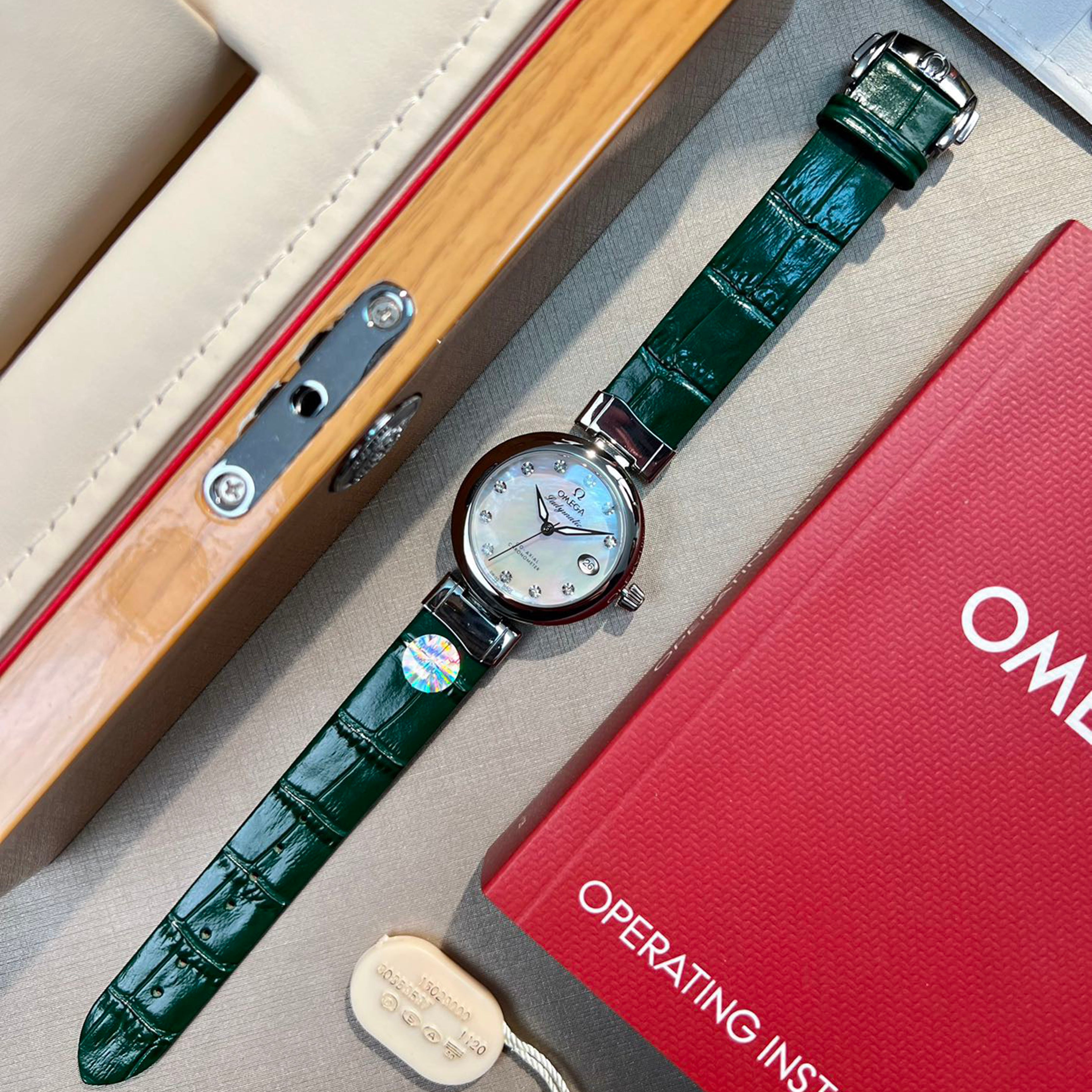 Omeg* - LADYMATIC Bird's Nest Collection New Watch 34MM