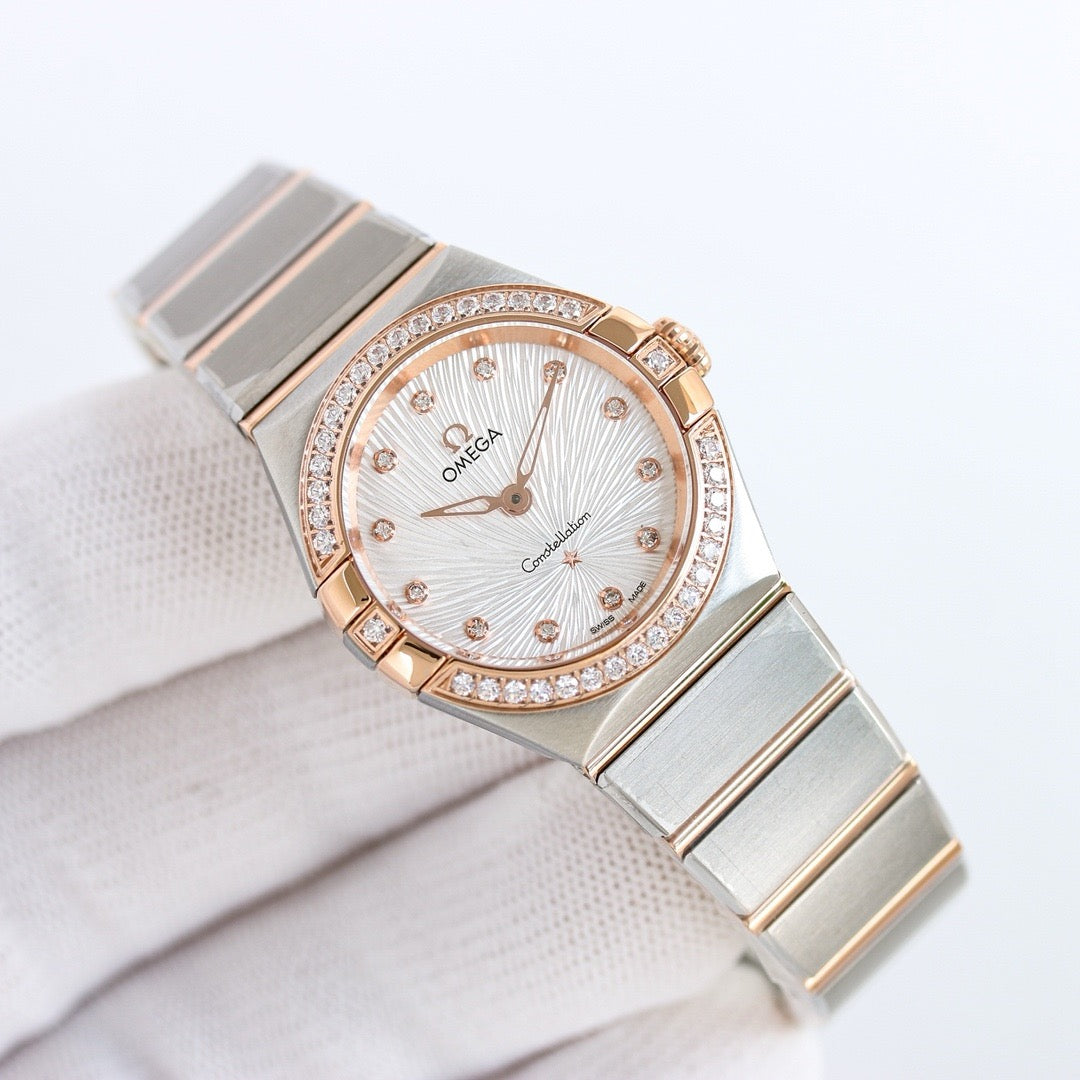 Omeg*- Constellation 28mm Swiss Quartz Watch