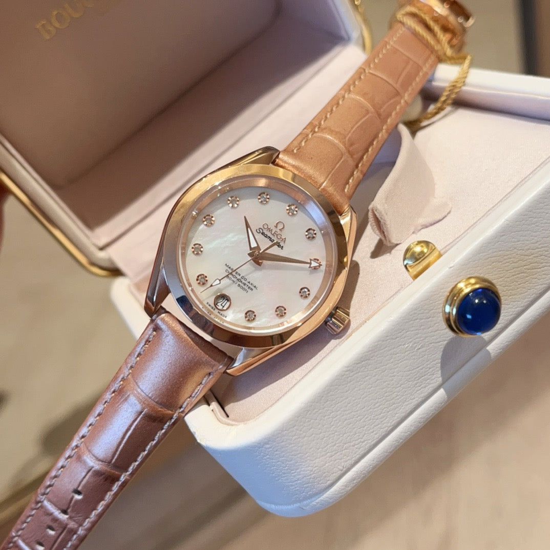 Omeg* Seamaster Aqua Terra 150 Master Chronometer Ladies' Watch 34MM