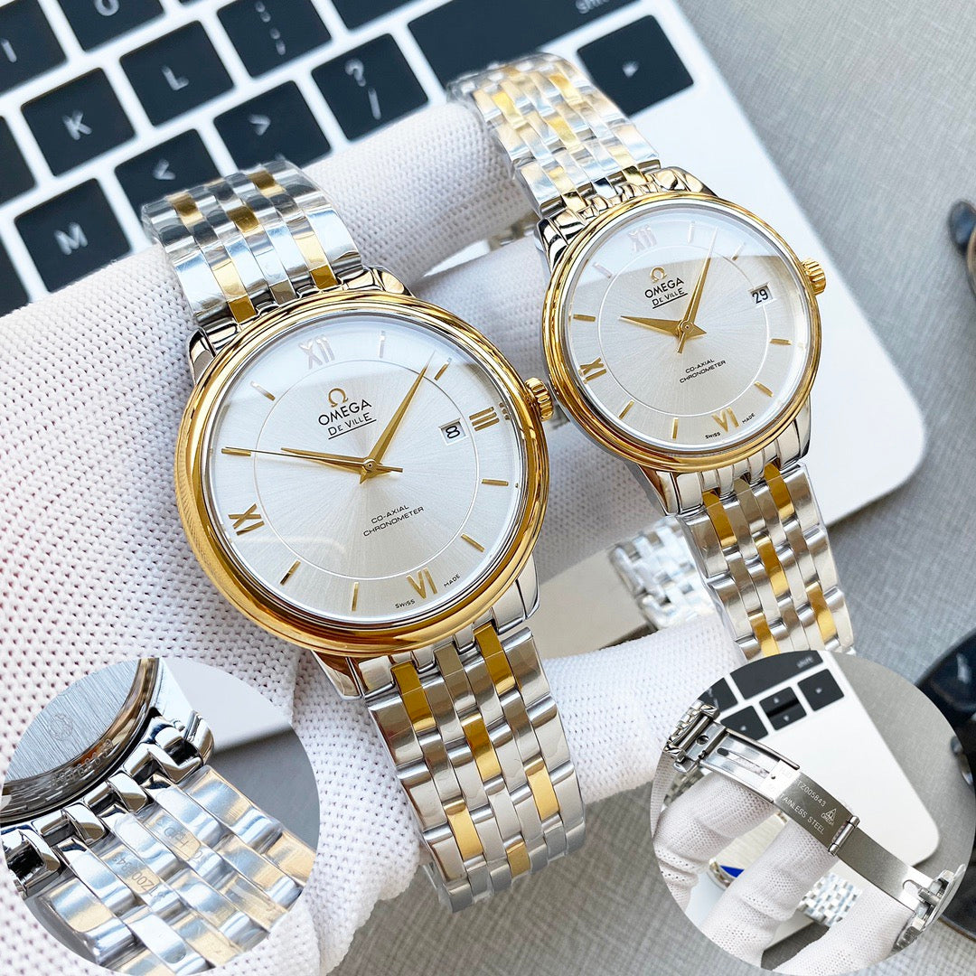 Omeg* De Ville Couple's Watch Set