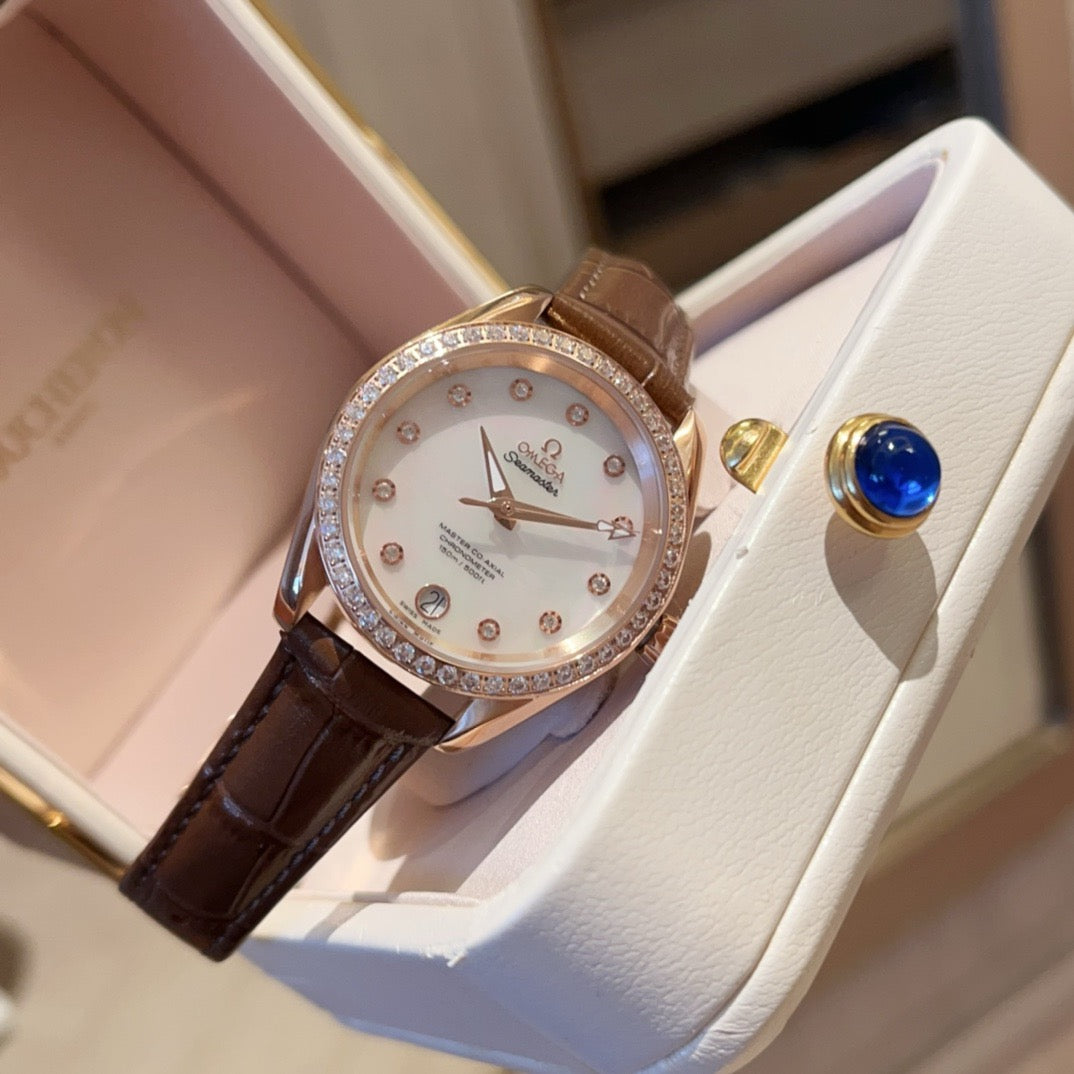 Omeg* Seamaster Aqua Terra 150 Master Chronometer Ladies' Watch 34MM