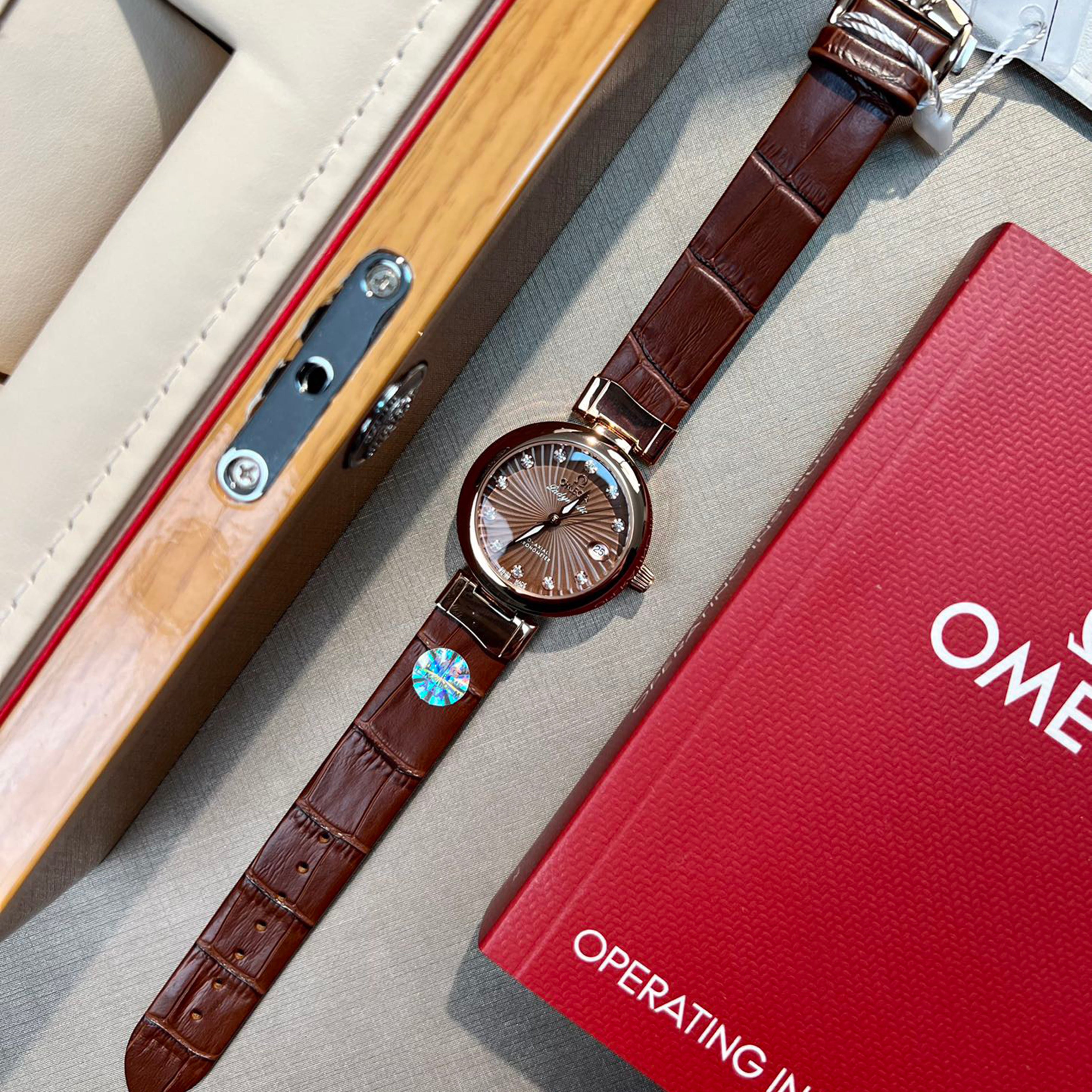 Omeg* - LADYMATIC Bird's Nest Collection New Watch 34MM