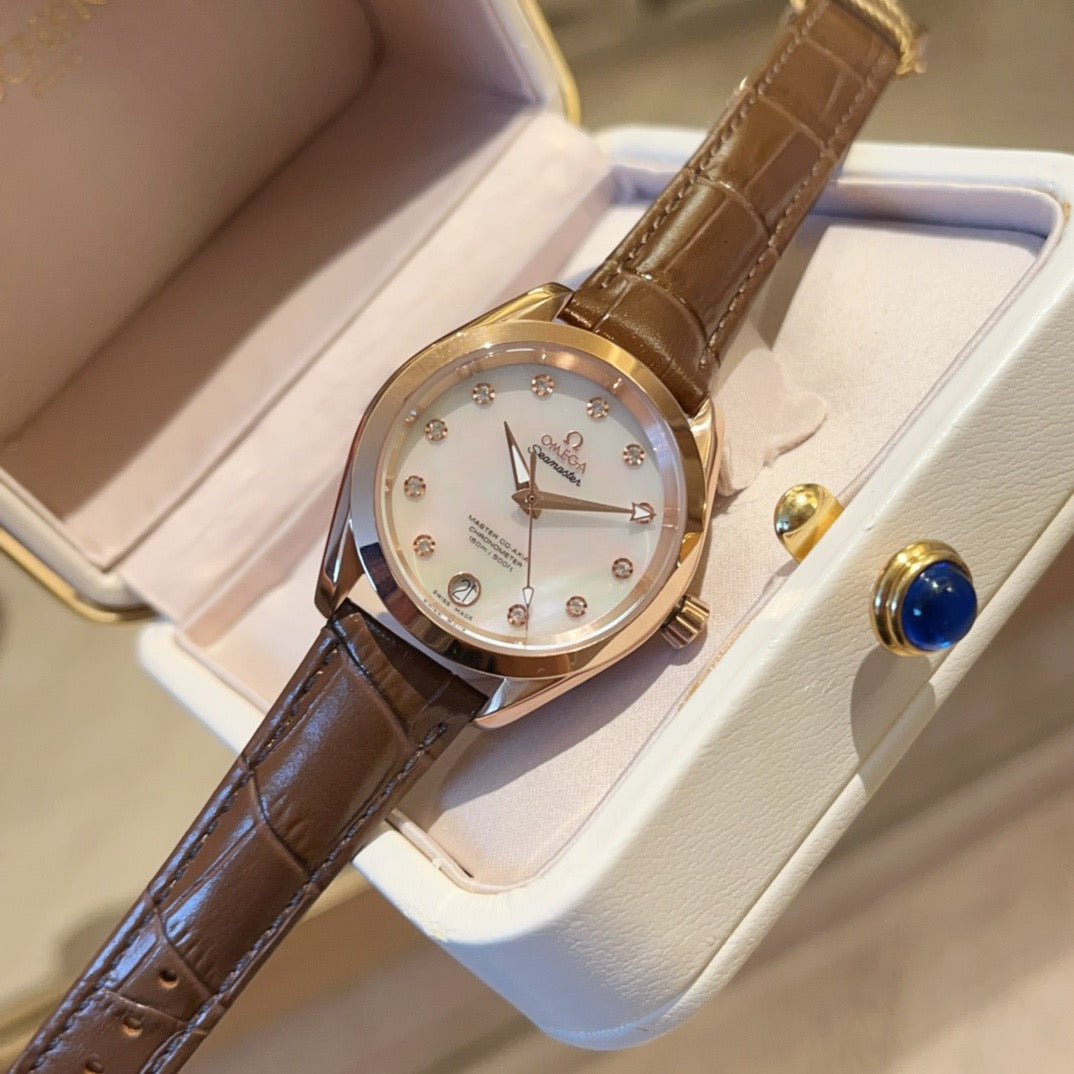 Omeg* Seamaster Aqua Terra 150 Master Chronometer Ladies' Watch 34MM