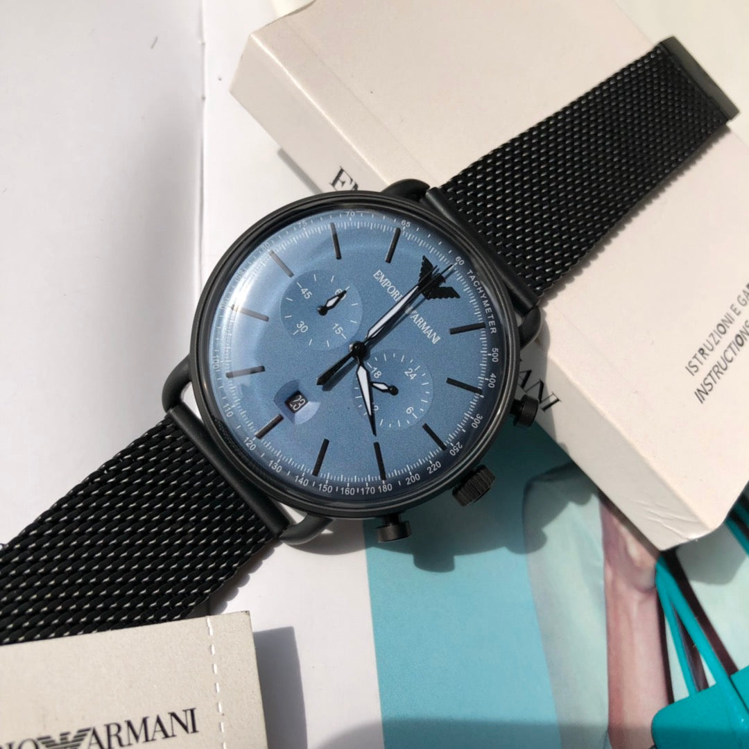 Arma*i-Steel Strap Quartz Chronograph Men's Watch - Model: AR11201