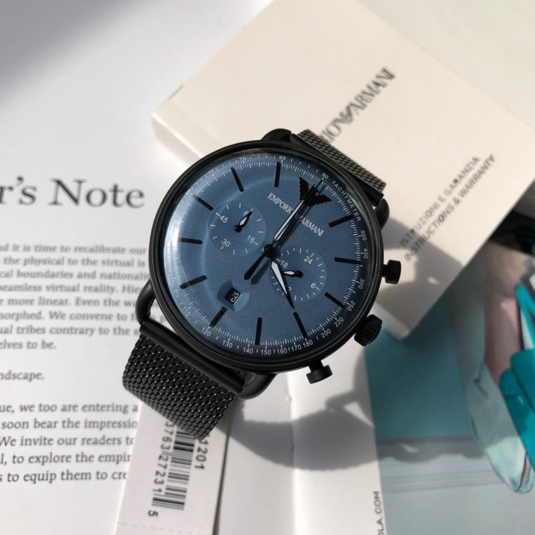 Arma*i-Steel Strap Quartz Chronograph Men's Watch - Model: AR11201