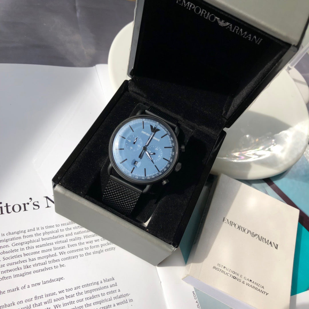 Arma*i-Steel Strap Quartz Chronograph Men's Watch - Model: AR11201