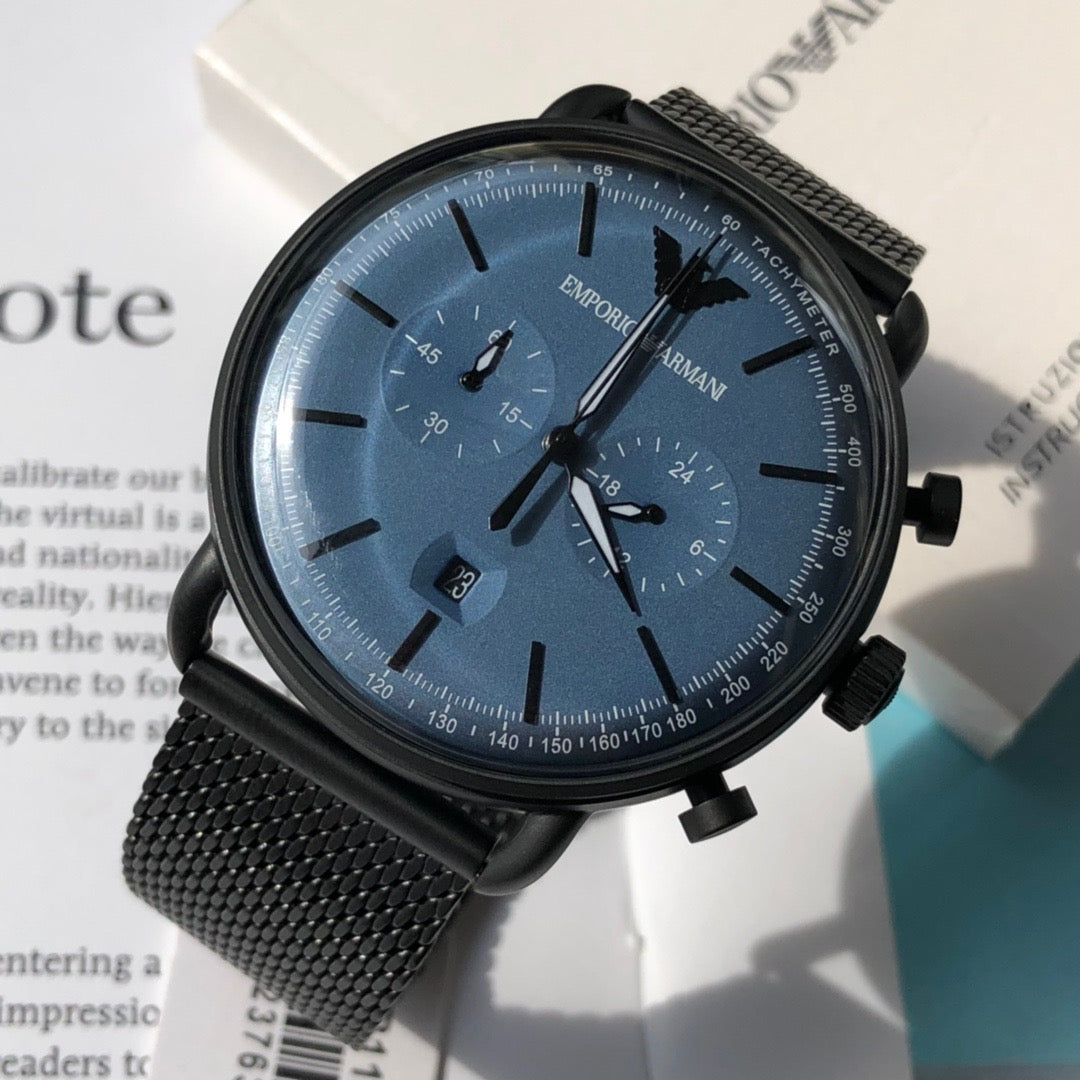 Arma*i-Steel Strap Quartz Chronograph Men's Watch - Model: AR11201