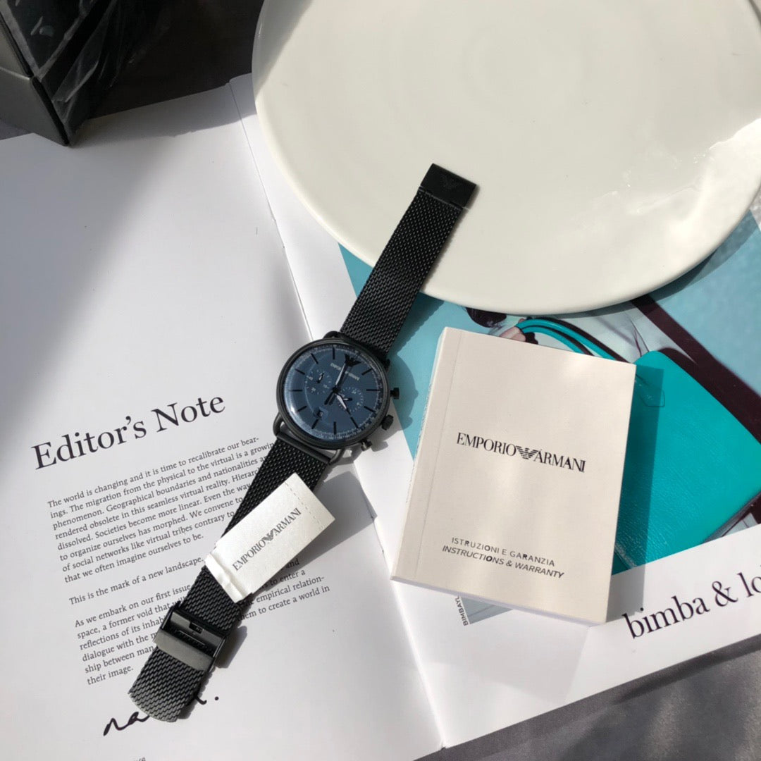 Arma*i-Steel Strap Quartz Chronograph Men's Watch - Model: AR11201