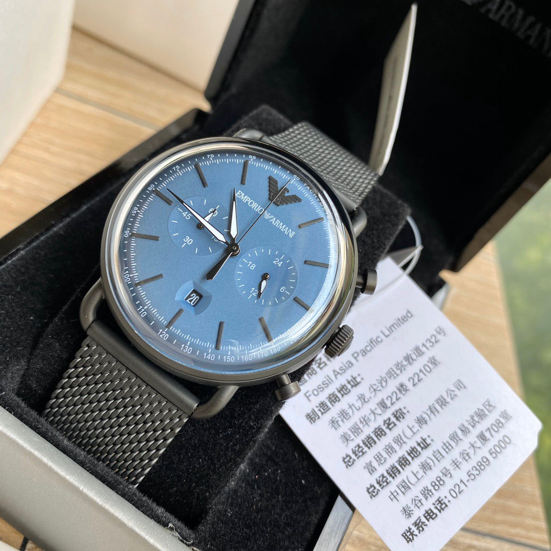 Arma*i-Steel Strap Quartz Chronograph Men's Watch - Model: AR11201