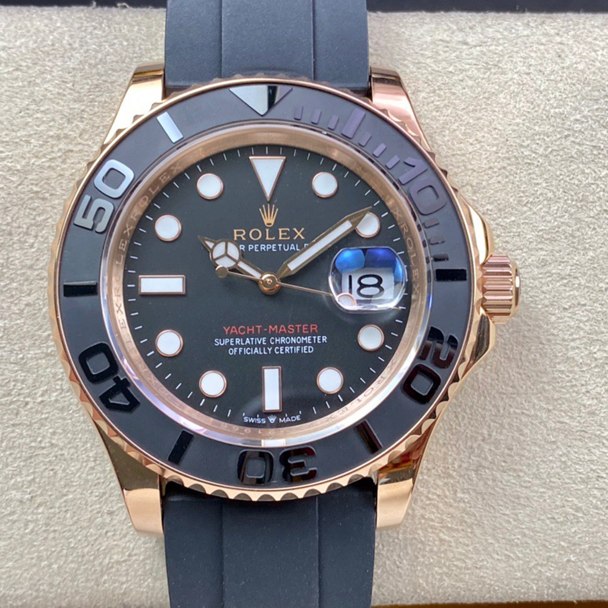Rol*x Yacht-Master Series with Ultra-Bright Ice-Blue Luminescence!