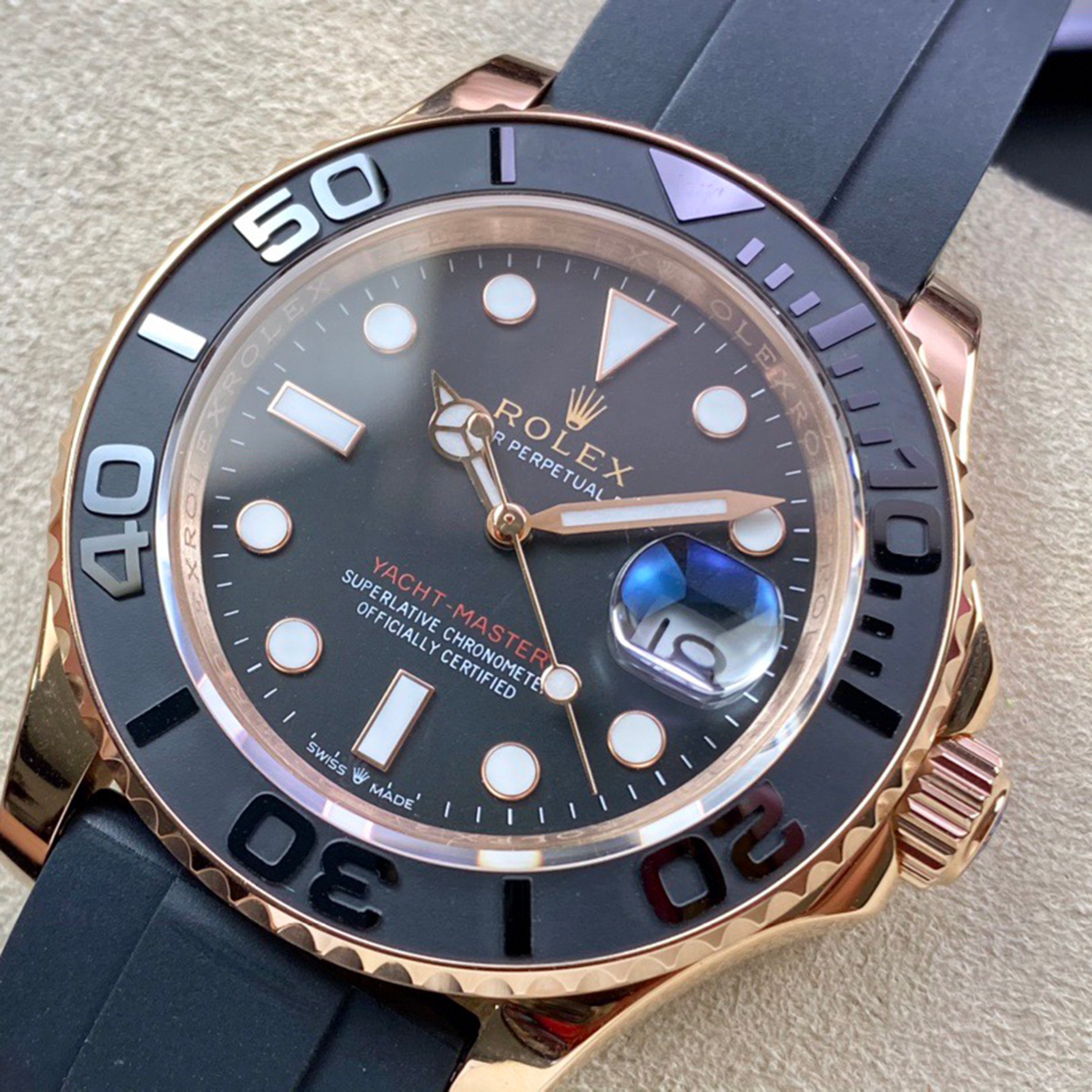 Rol*x Yacht-Master Series with Ultra-Bright Ice-Blue Luminescence!