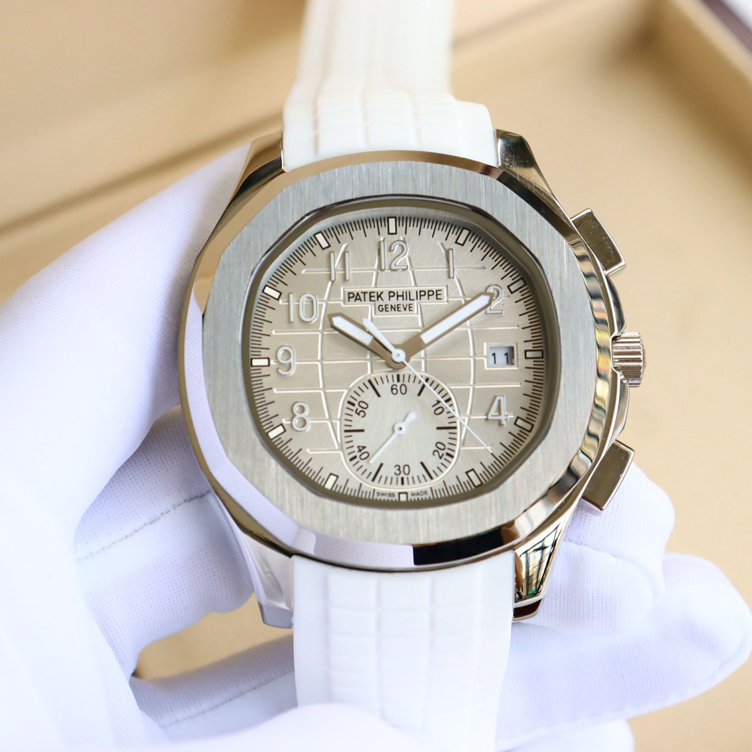 Pat*k Philippe's Steel Watch King - “Hand Grenade” Triple-Hand Half-Date