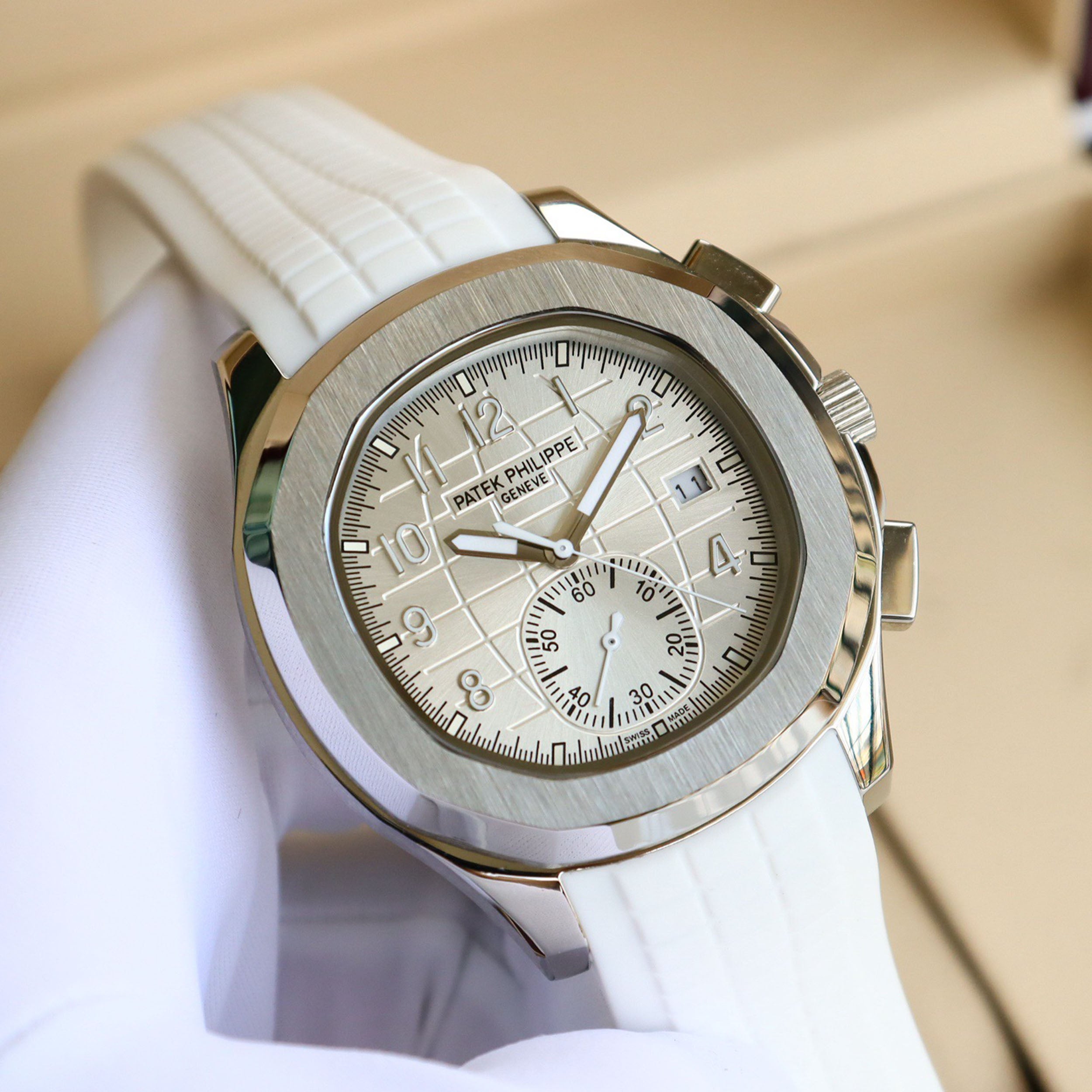 Pat*k Philippe's Steel Watch King - “Hand Grenade” Triple-Hand Half-Date