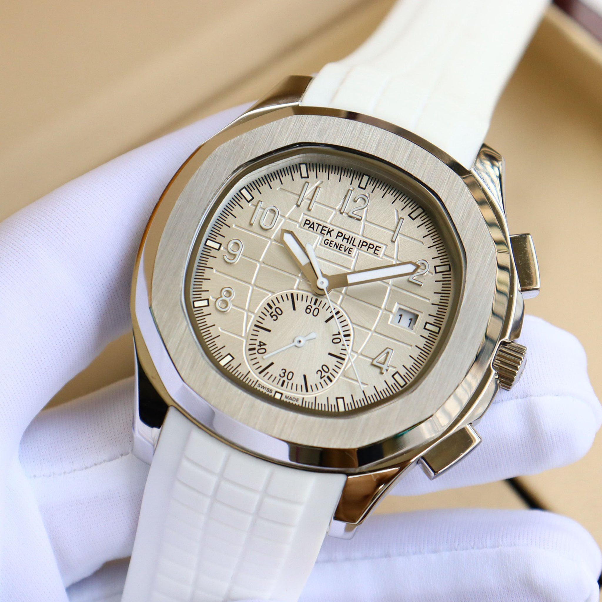 Pat*k Philippe's Steel Watch King - “Hand Grenade” Triple-Hand Half-Date