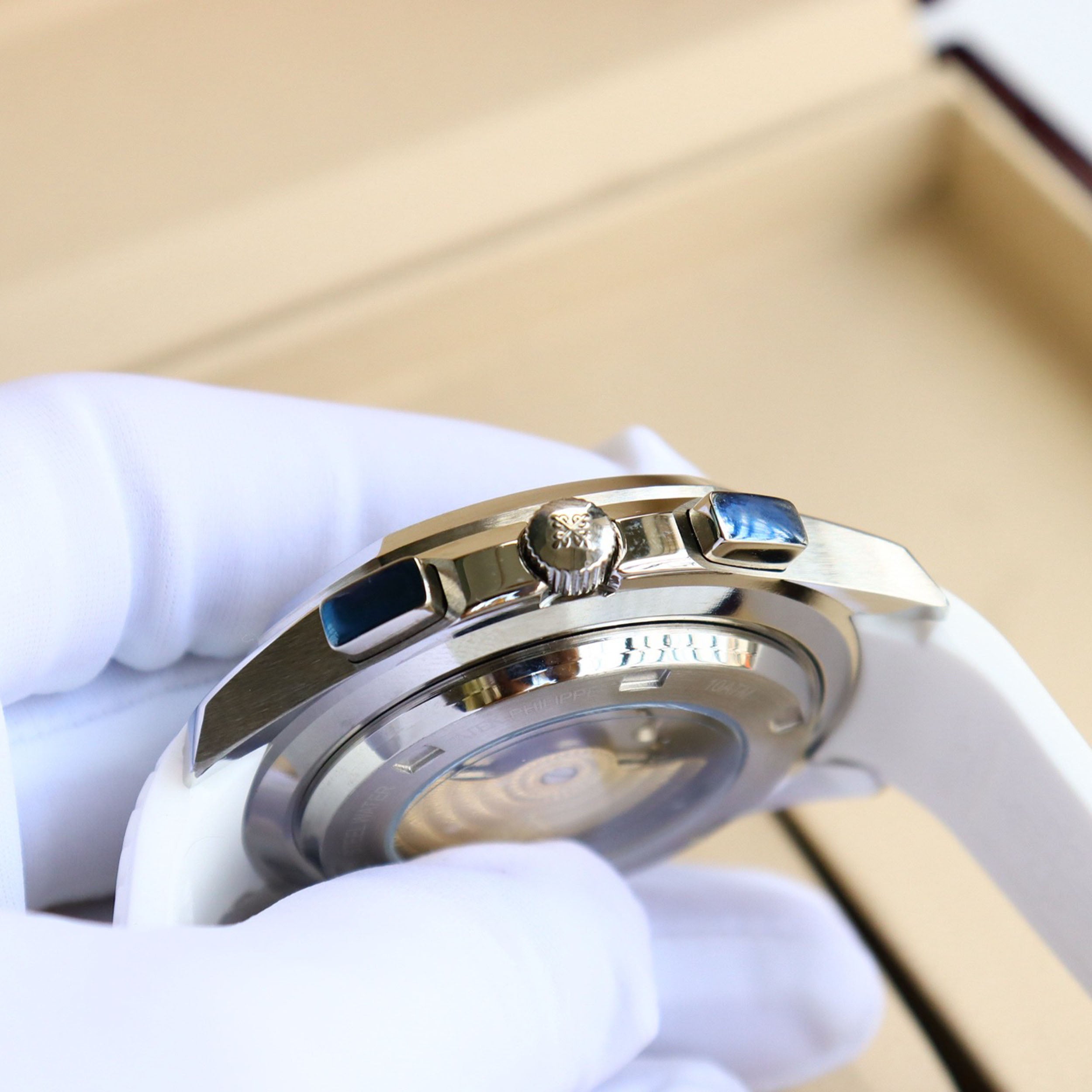 Pat*k Philippe's Steel Watch King - “Hand Grenade” Triple-Hand Half-Date