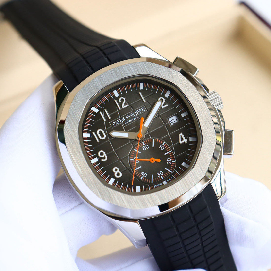 Pat*k Philippe's Steel Watch King - “Hand Grenade” Triple-Hand Half-Date