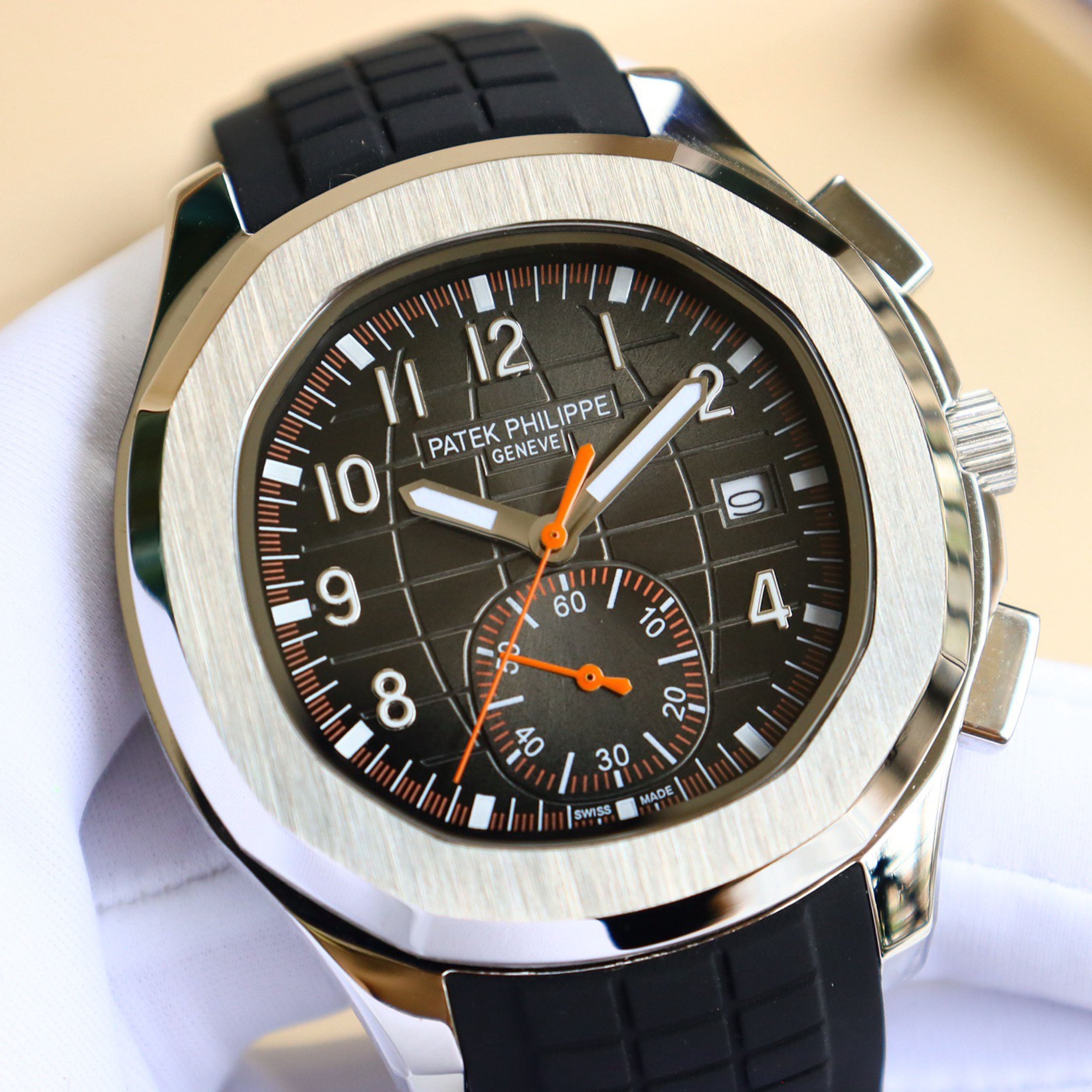 Pat*k Philippe's Steel Watch King - “Hand Grenade” Triple-Hand Half-Date