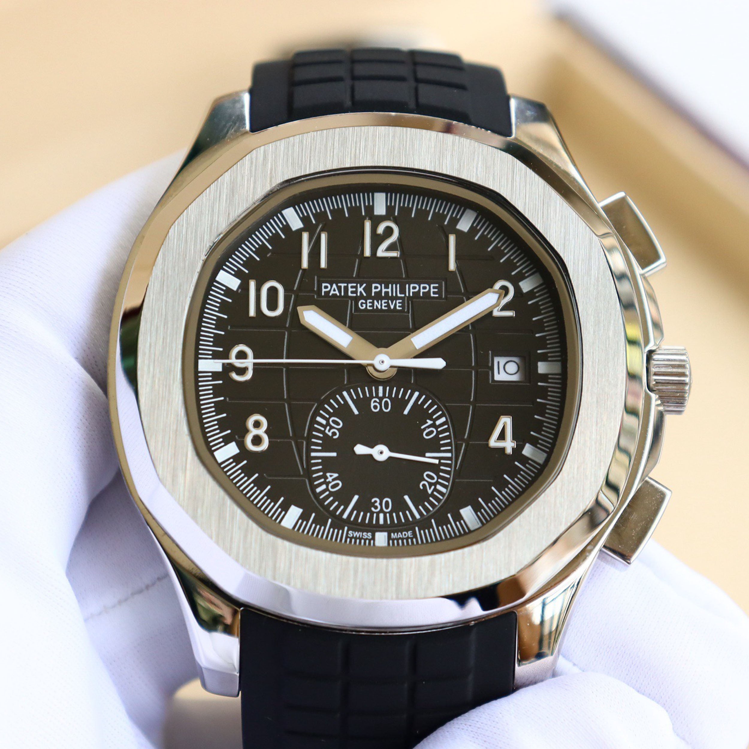 Pat*k Philippe's Steel Watch King - “Hand Grenade” Triple-Hand Half-Date
