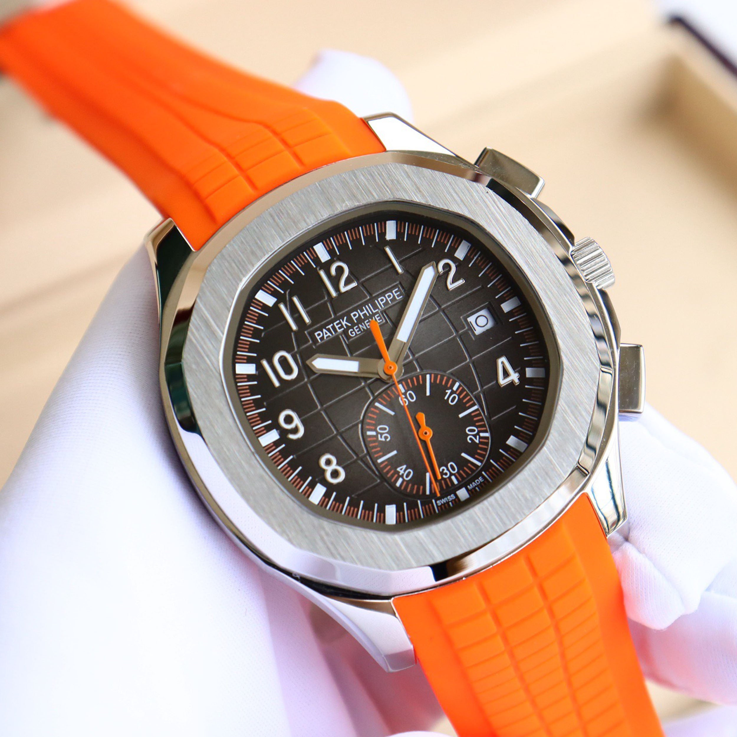 Pat*k Philippe's Steel Watch King - “Hand Grenade” Triple-Hand Half-Date