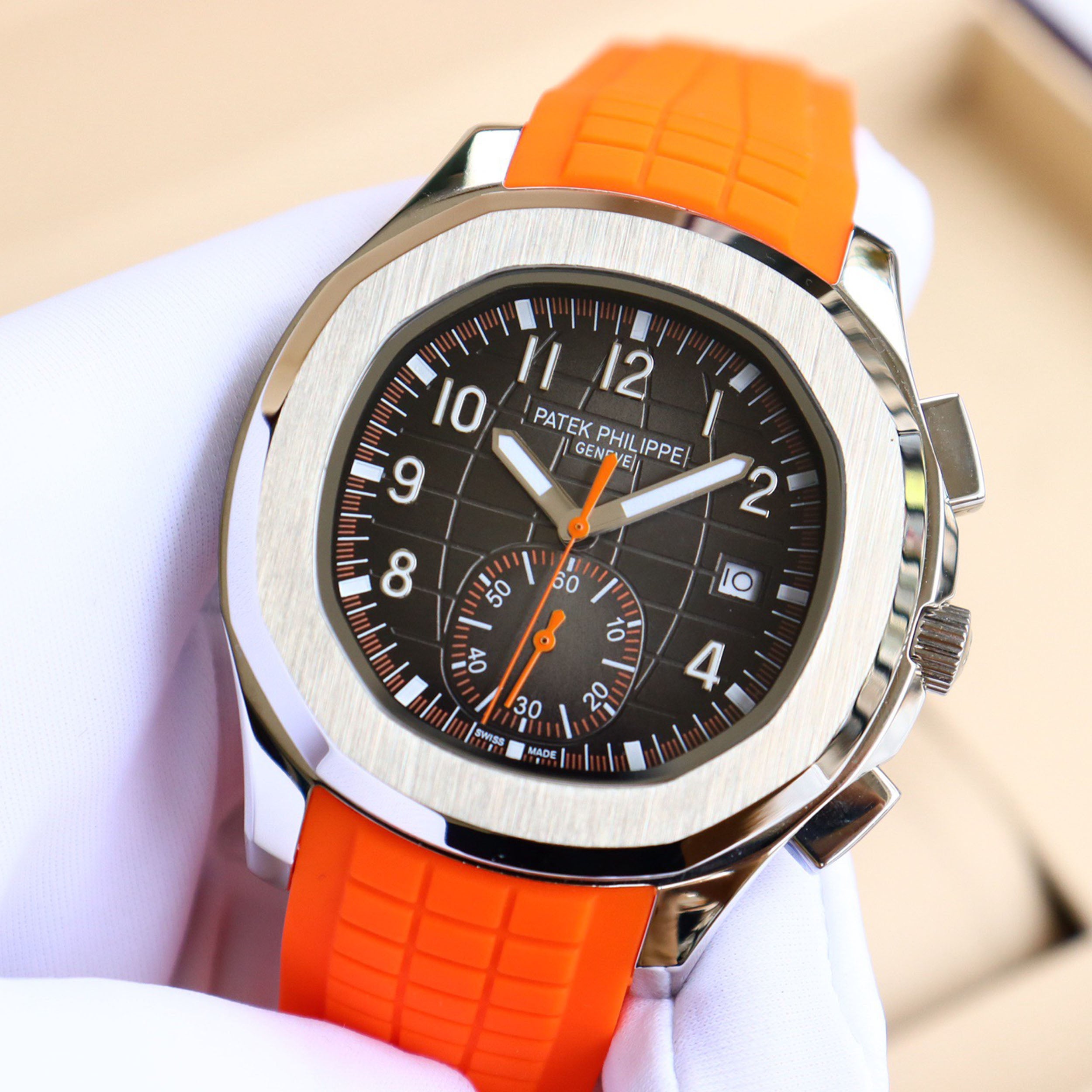 Pat*k Philippe's Steel Watch King - “Hand Grenade” Triple-Hand Half-Date