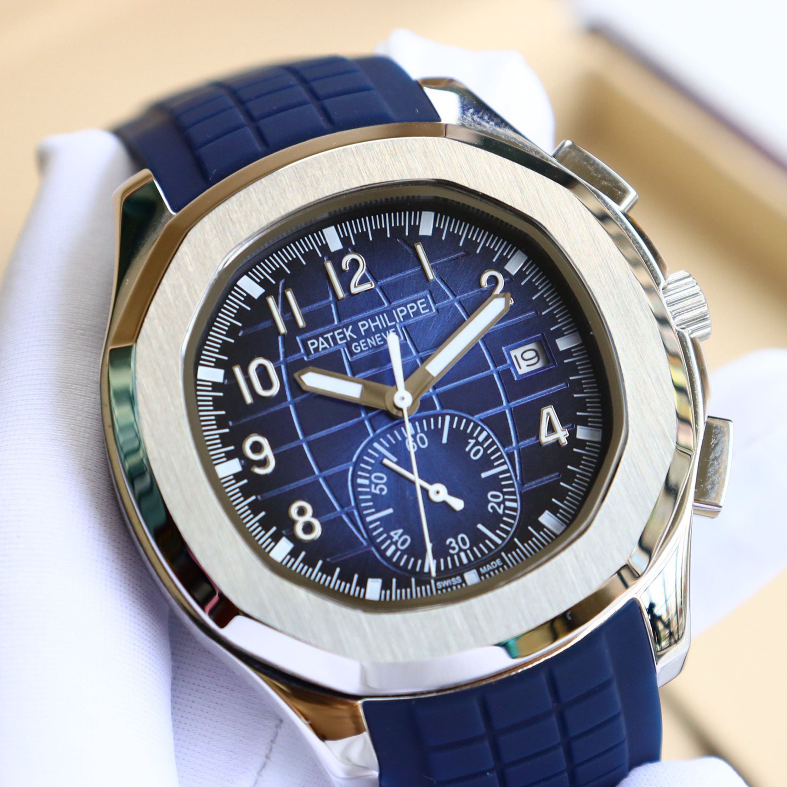 Pat*k Philippe's Steel Watch King - “Hand Grenade” Triple-Hand Half-Date