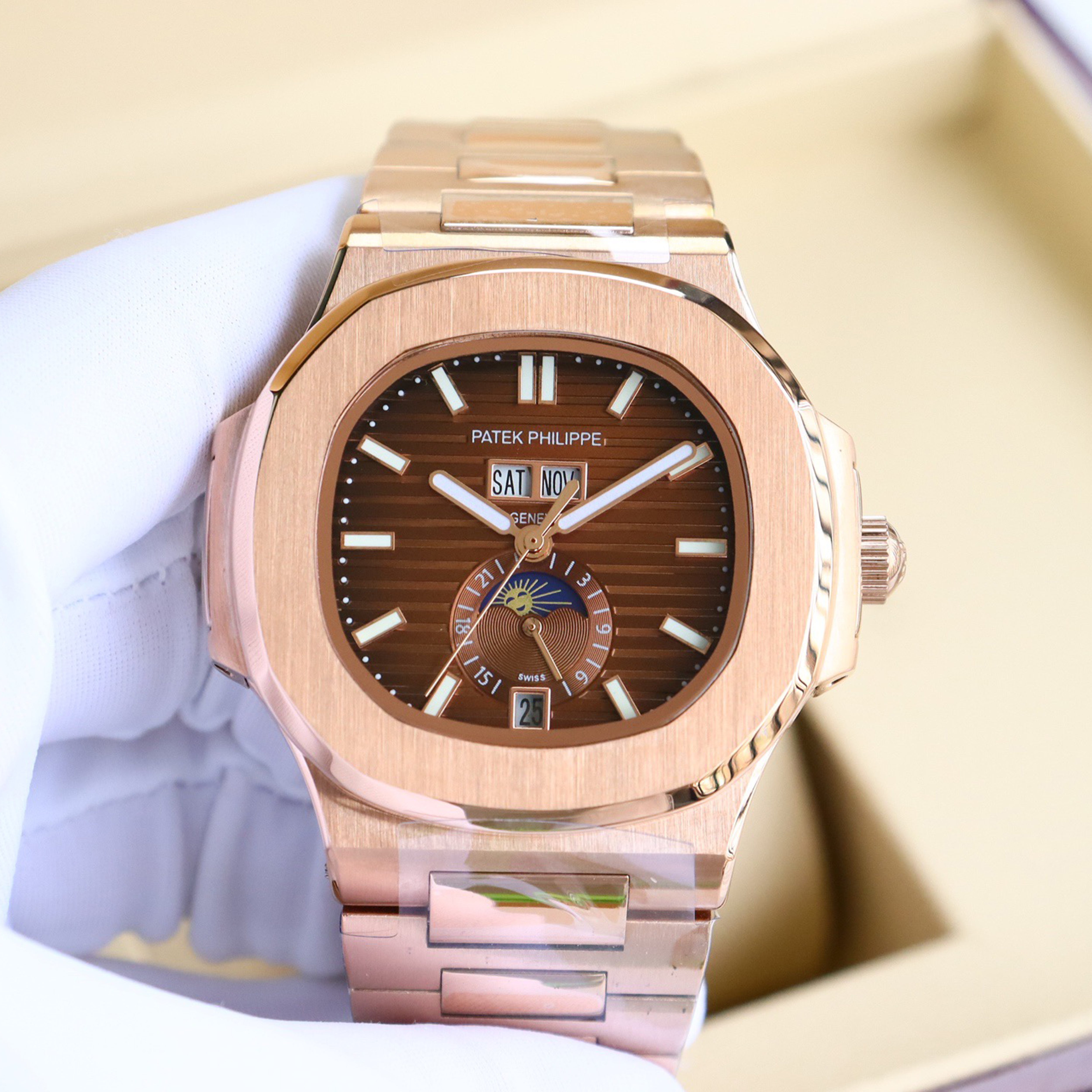 Pat*k Philippe Nautilus Multifunction Watch