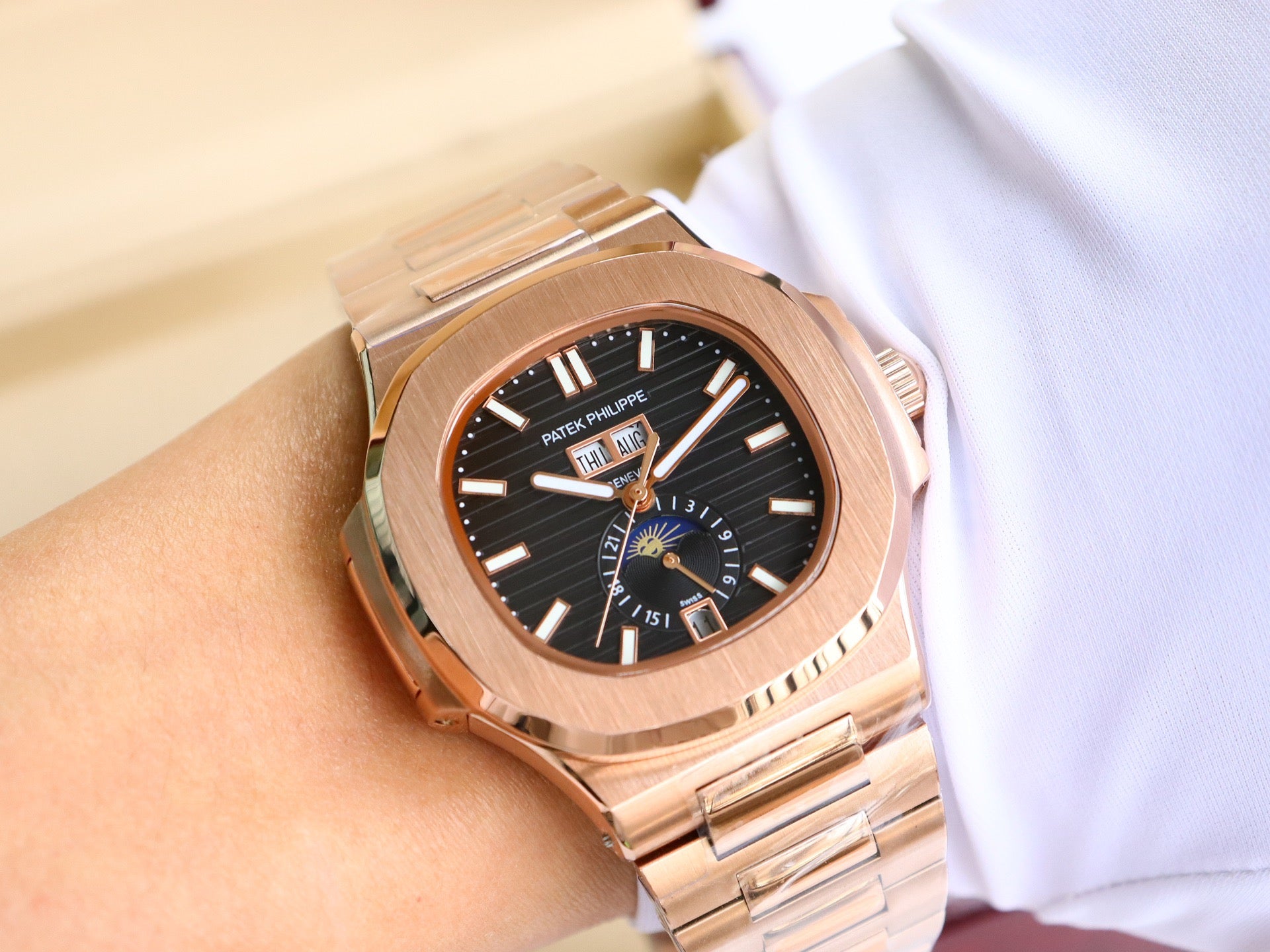 Pat*k Philippe Nautilus Multifunction Watch