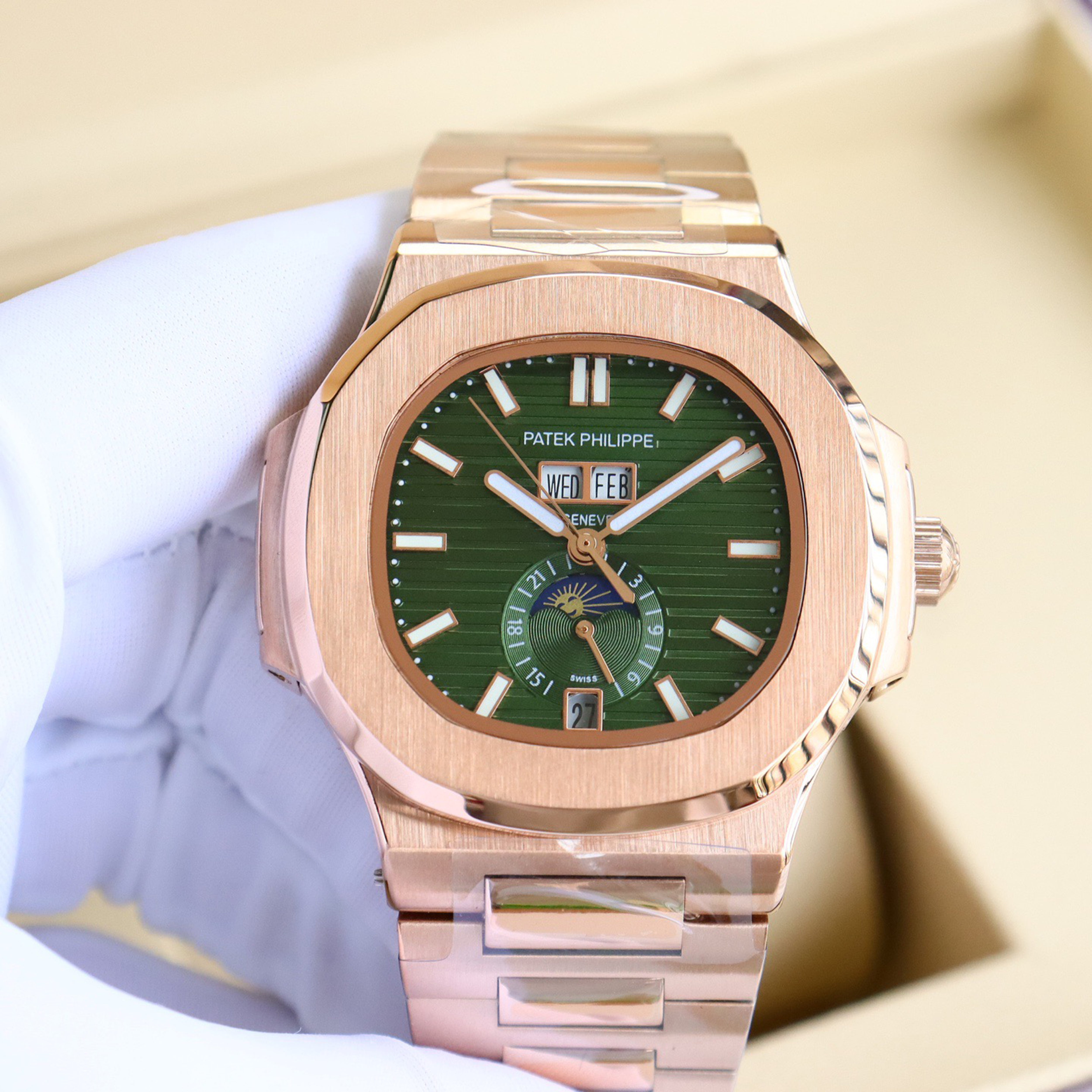 Pat*k Philippe Nautilus Multifunction Watch