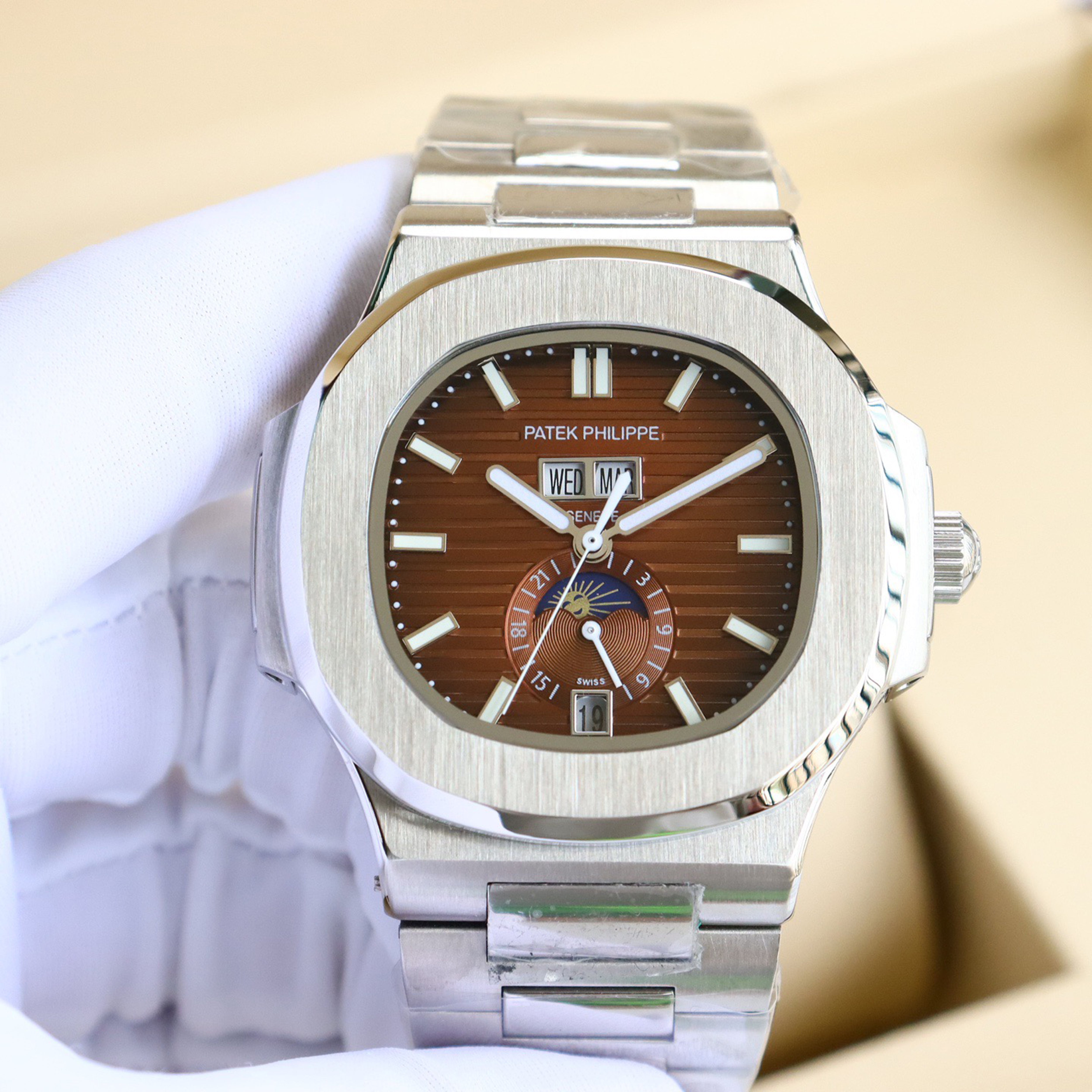 Pat*k Philippe Nautilus Multifunction Watch