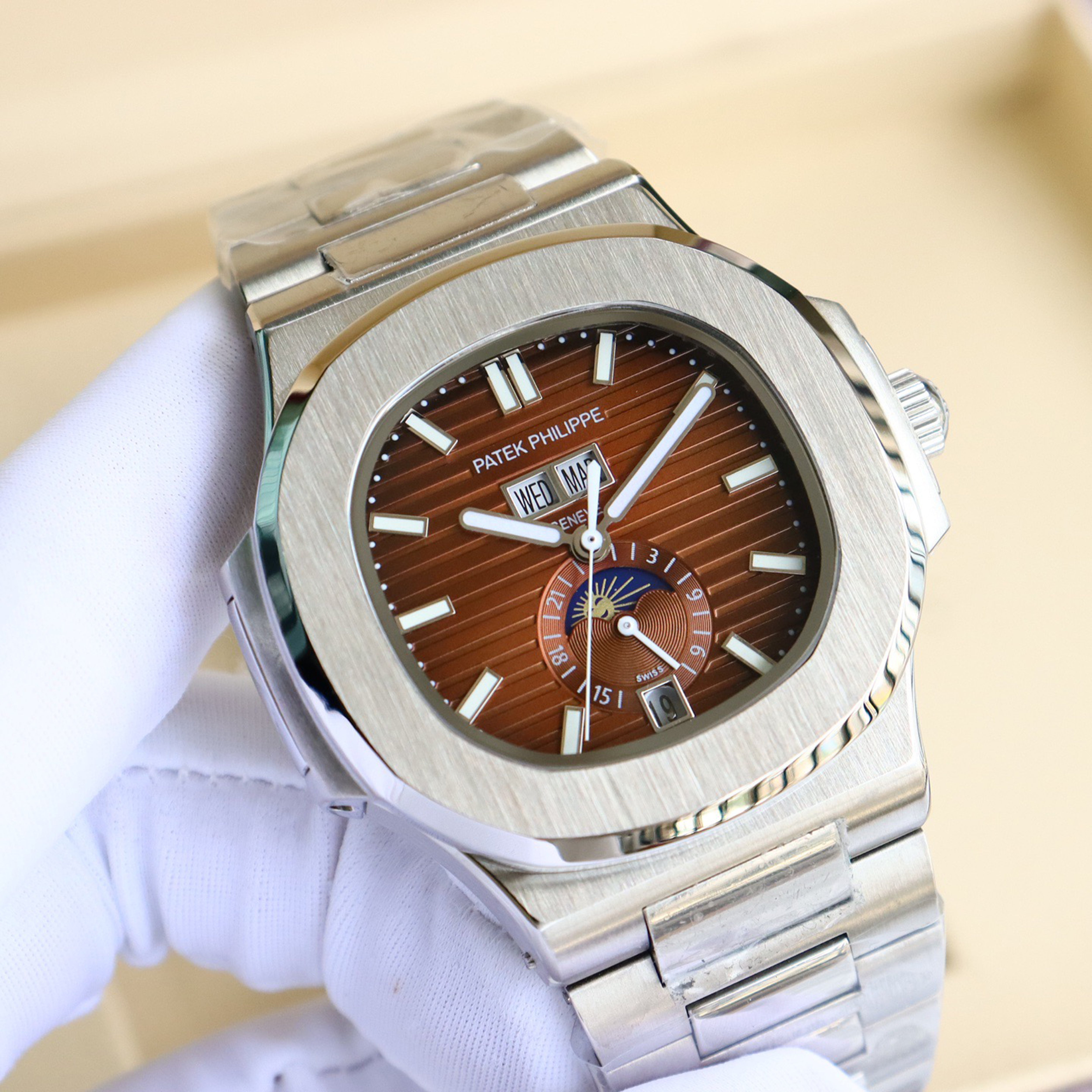 Pat*k Philippe Nautilus Multifunction Watch