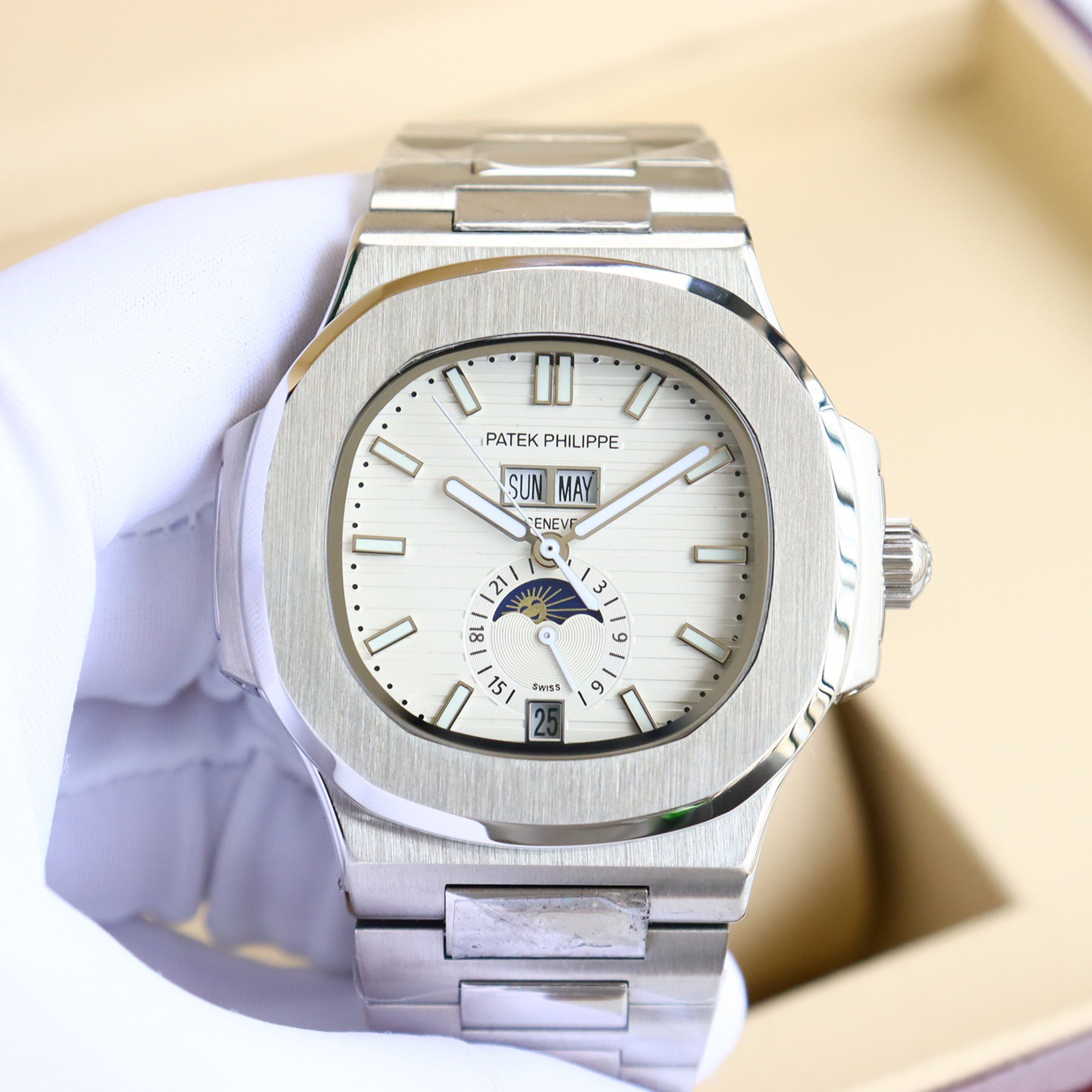 Pat*k Philippe Nautilus Multifunction Watch