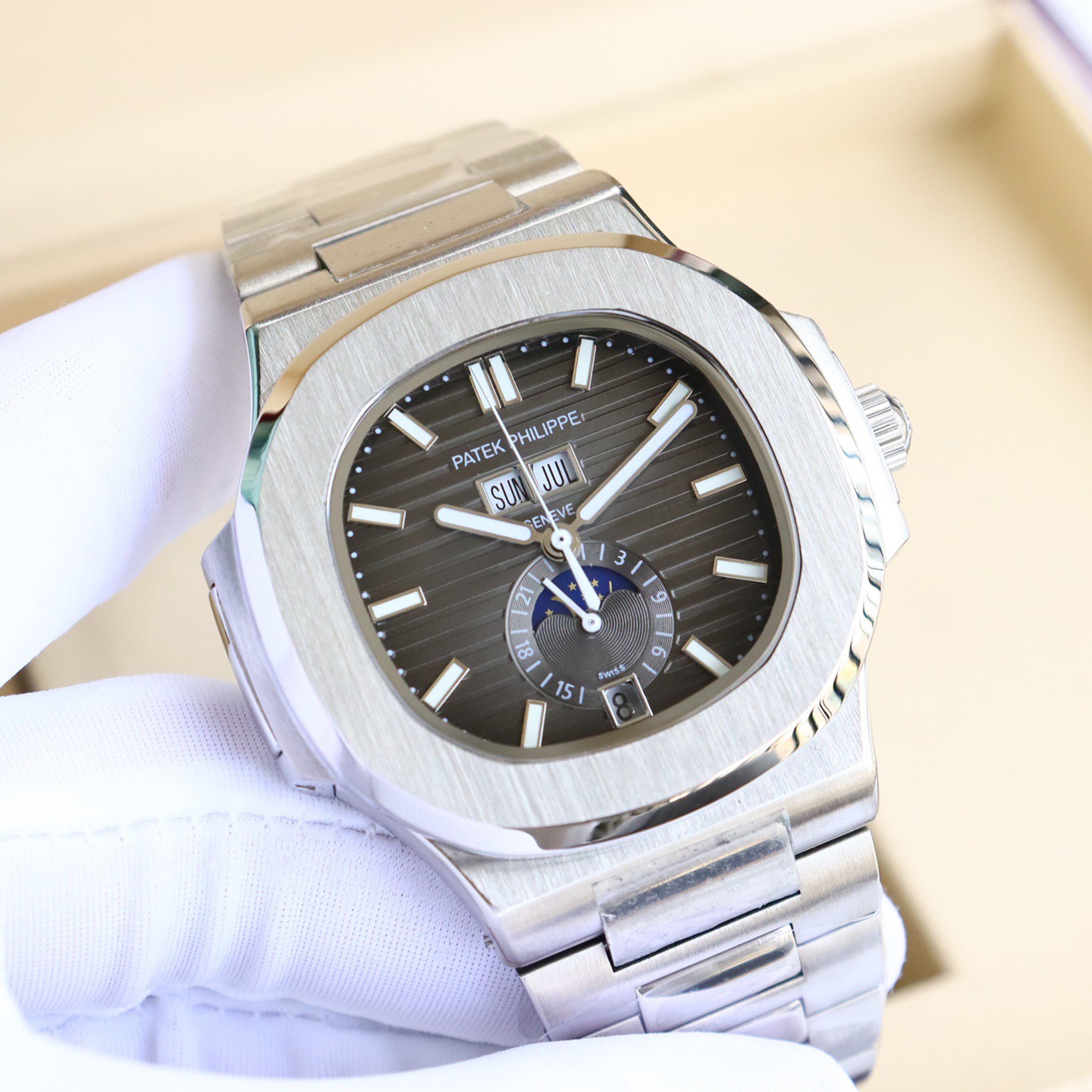 Pat*k Philippe Nautilus Multifunction Watch