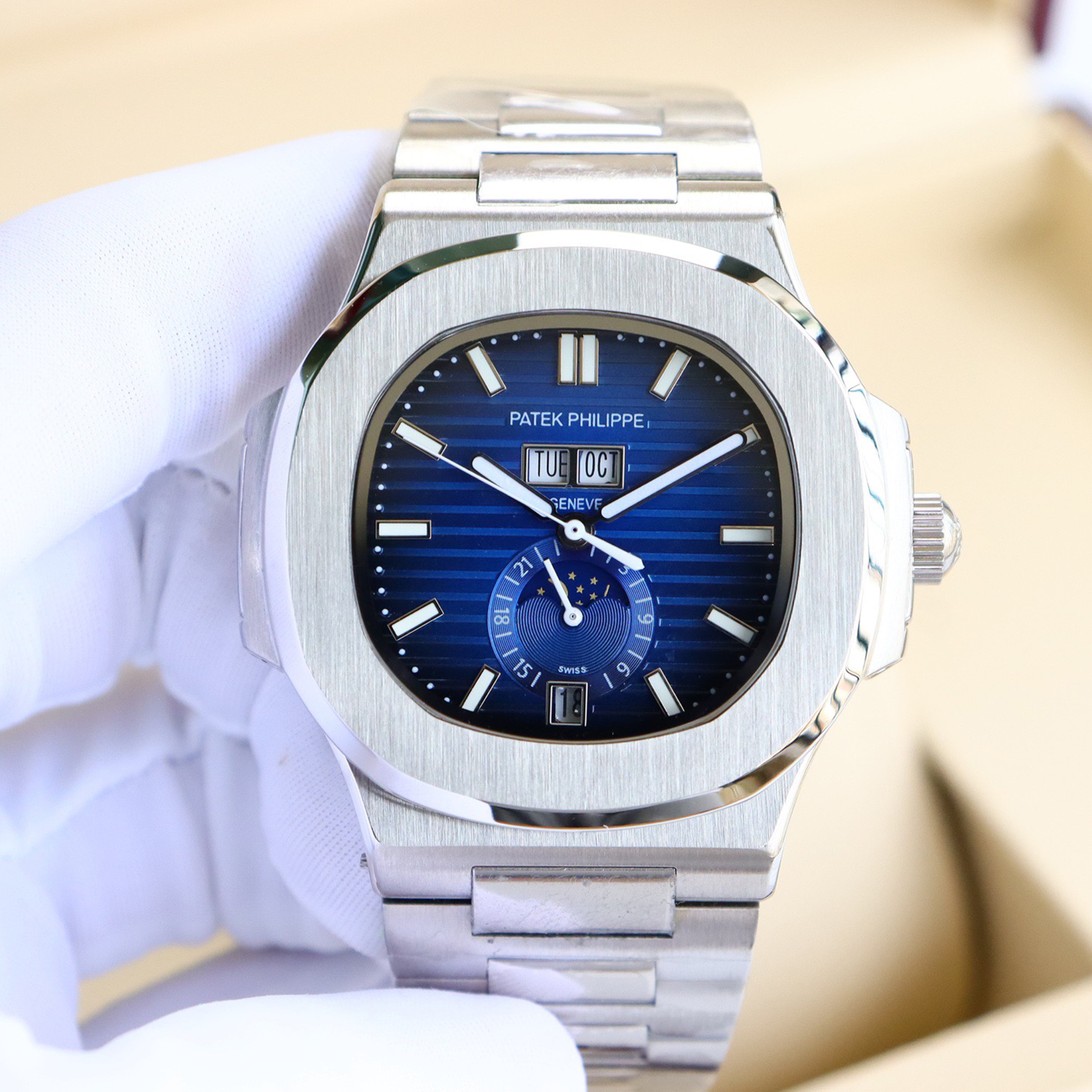 Pat*k Philippe Nautilus Multifunction Watch