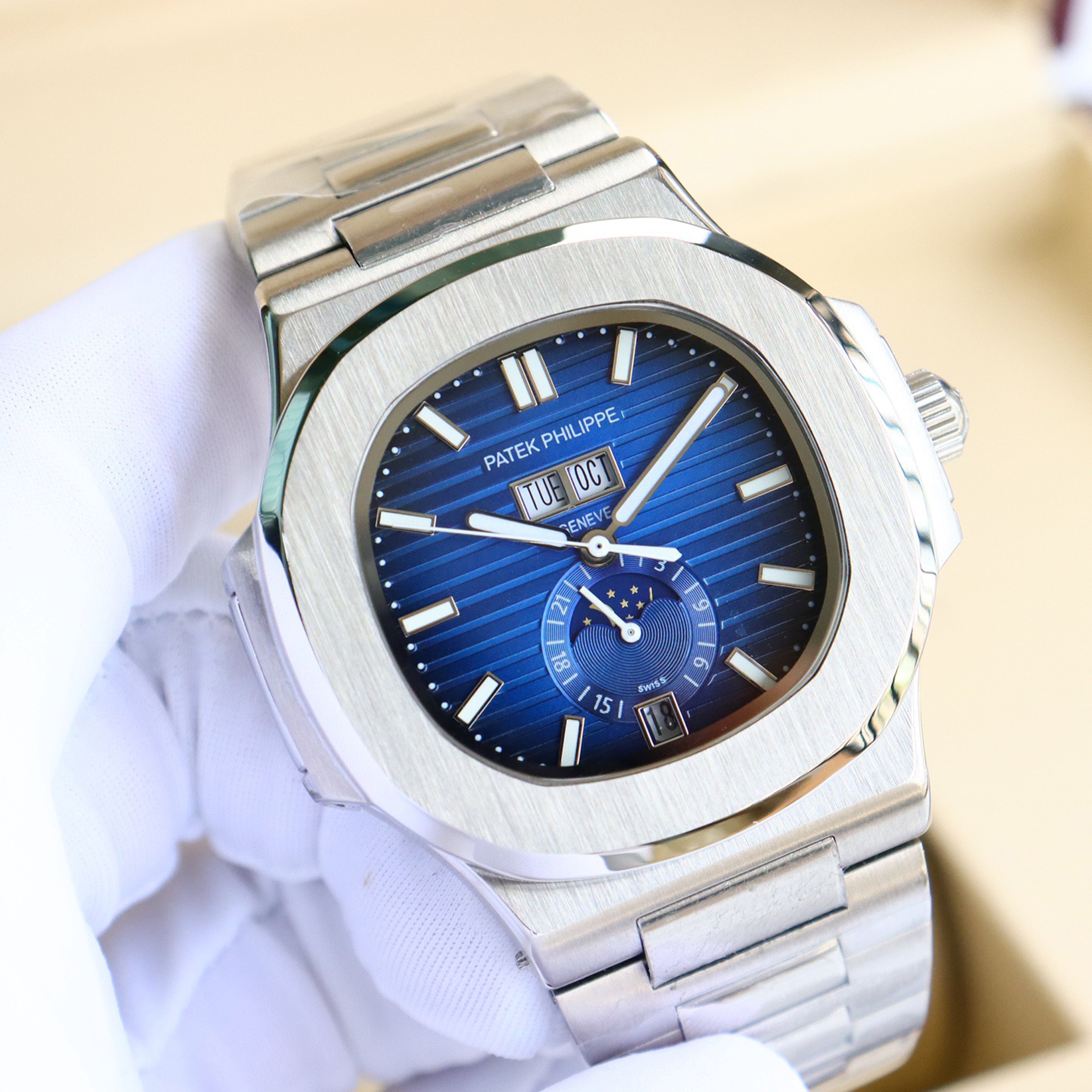 Pat*k Philippe Nautilus Multifunction Watch