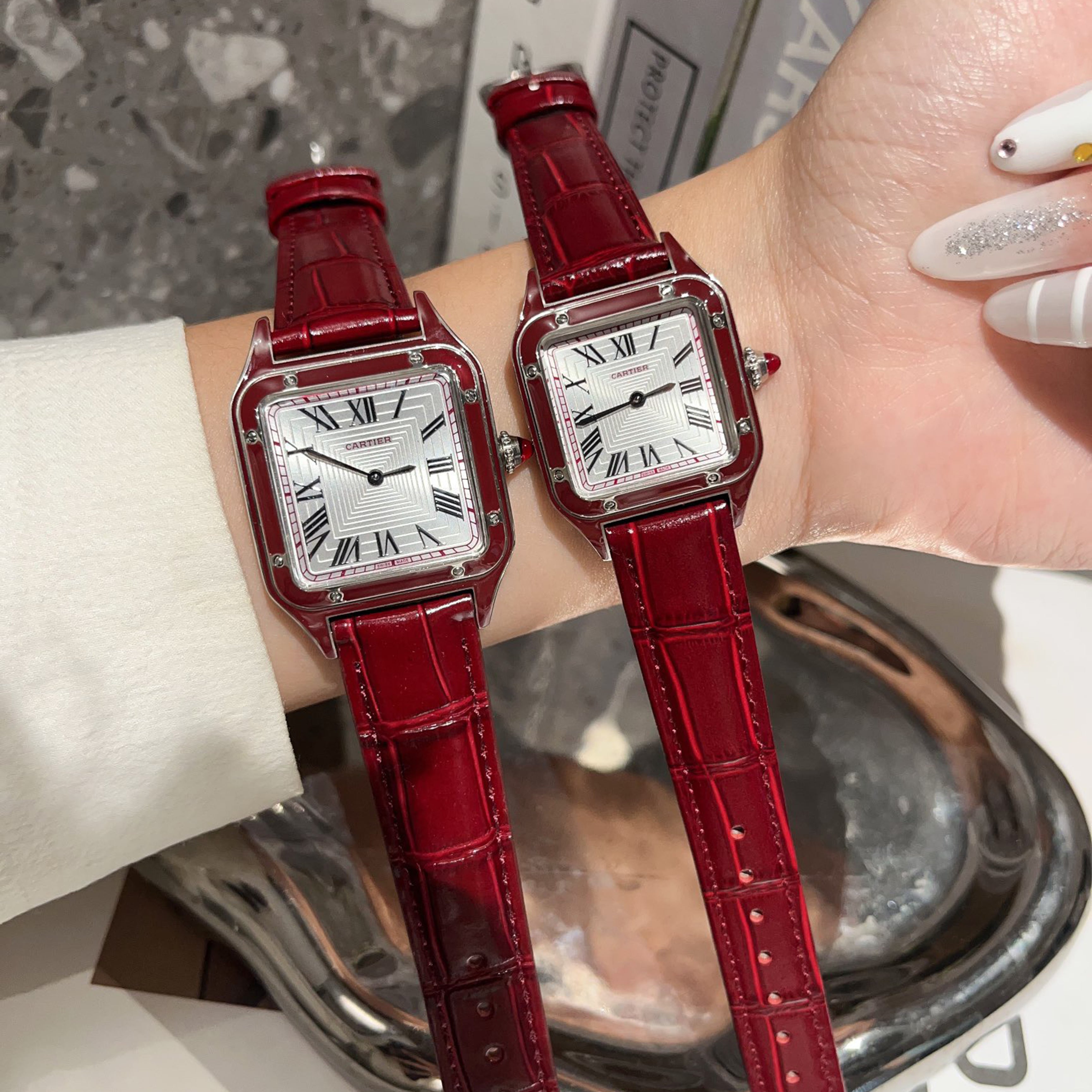 Carti*r Santos Couple Watch Set