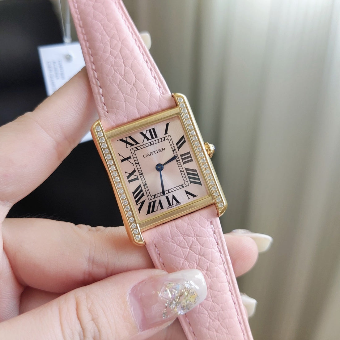 Carti*r Tank Solo Pink Ladies Watch 24MM, 27MM