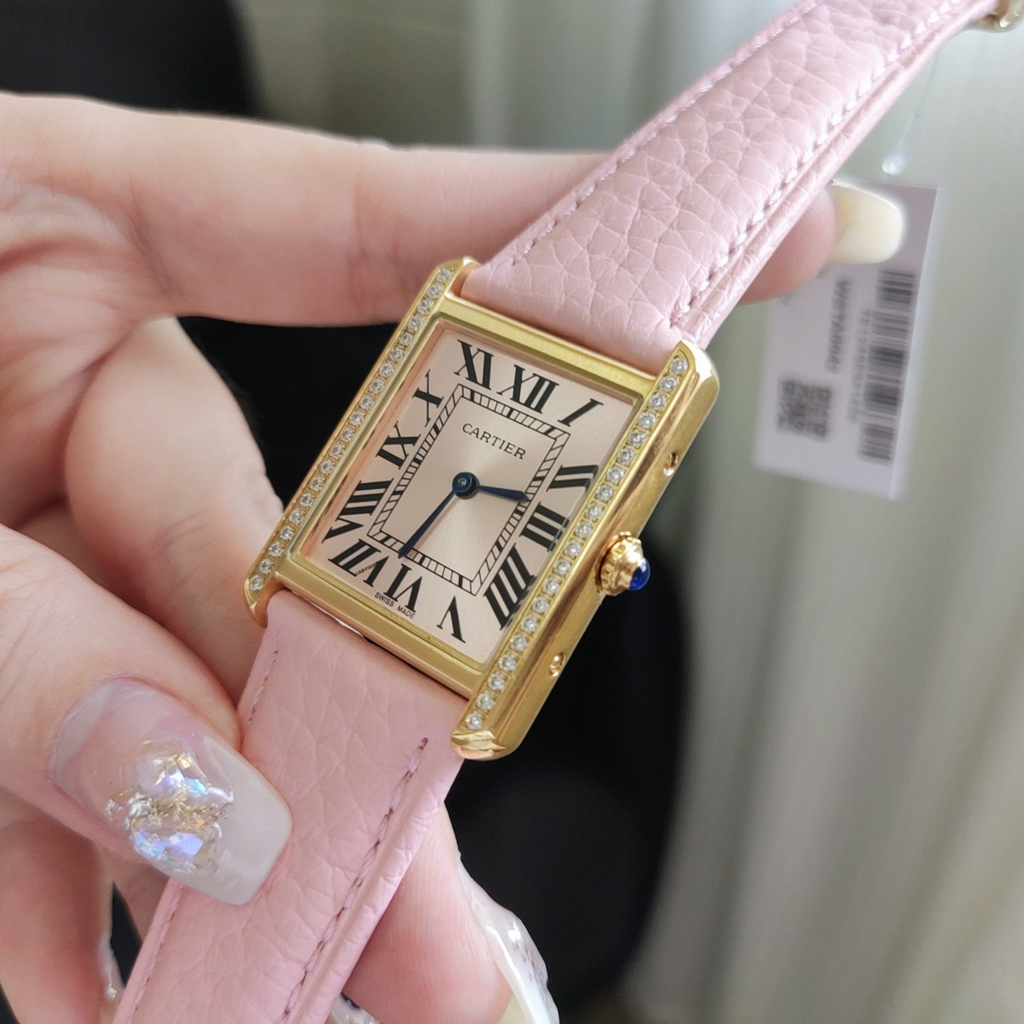 Carti*r Tank Solo Pink Ladies Watch 24MM, 27MM