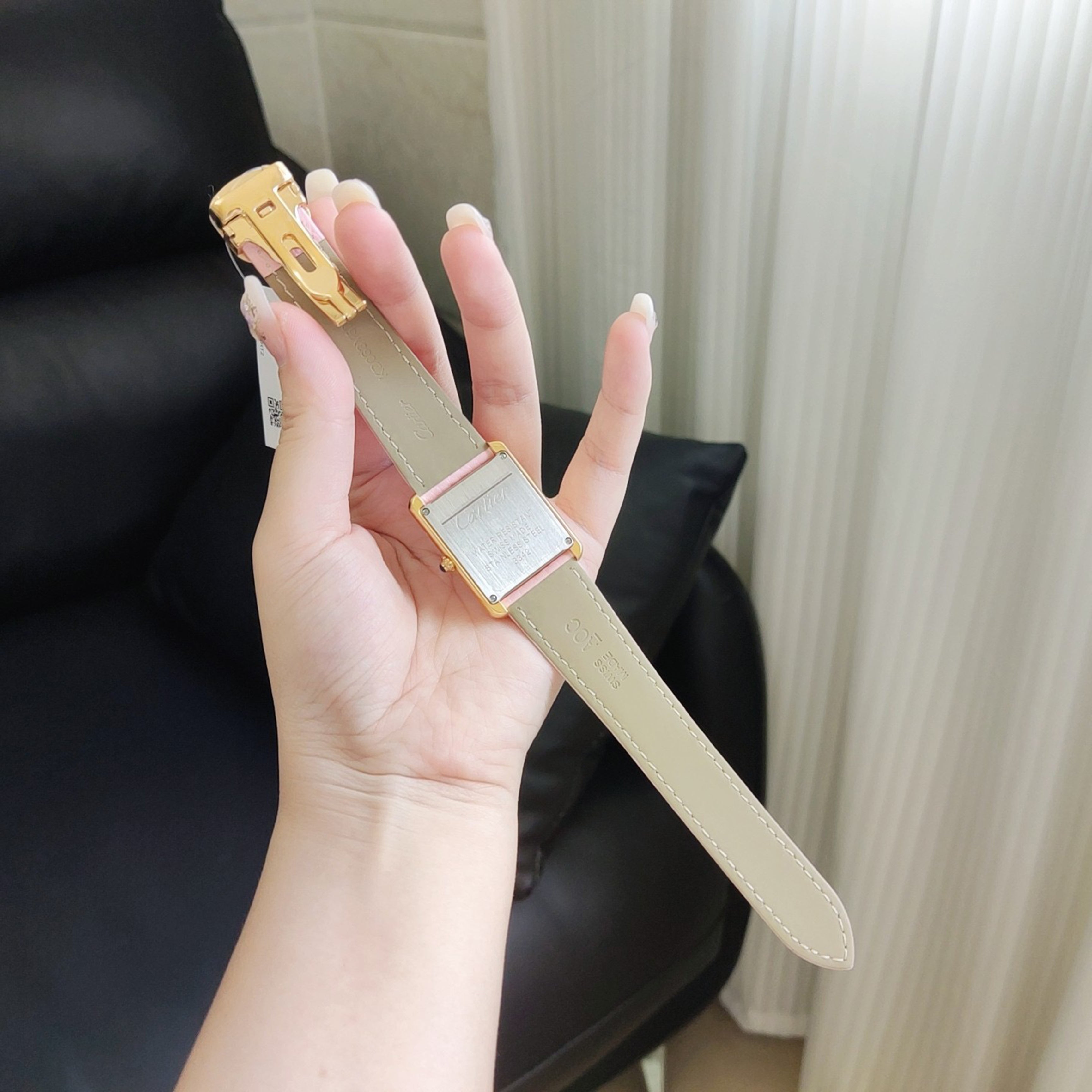 Carti*r Tank Solo Pink Ladies Watch 24MM, 27MM